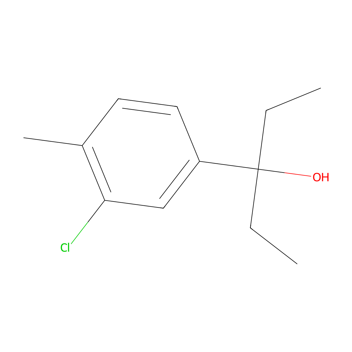 3-(3-Chloro-4-methylphenyl)-3-pentanol molecular structure, CAS 1379311-97-3