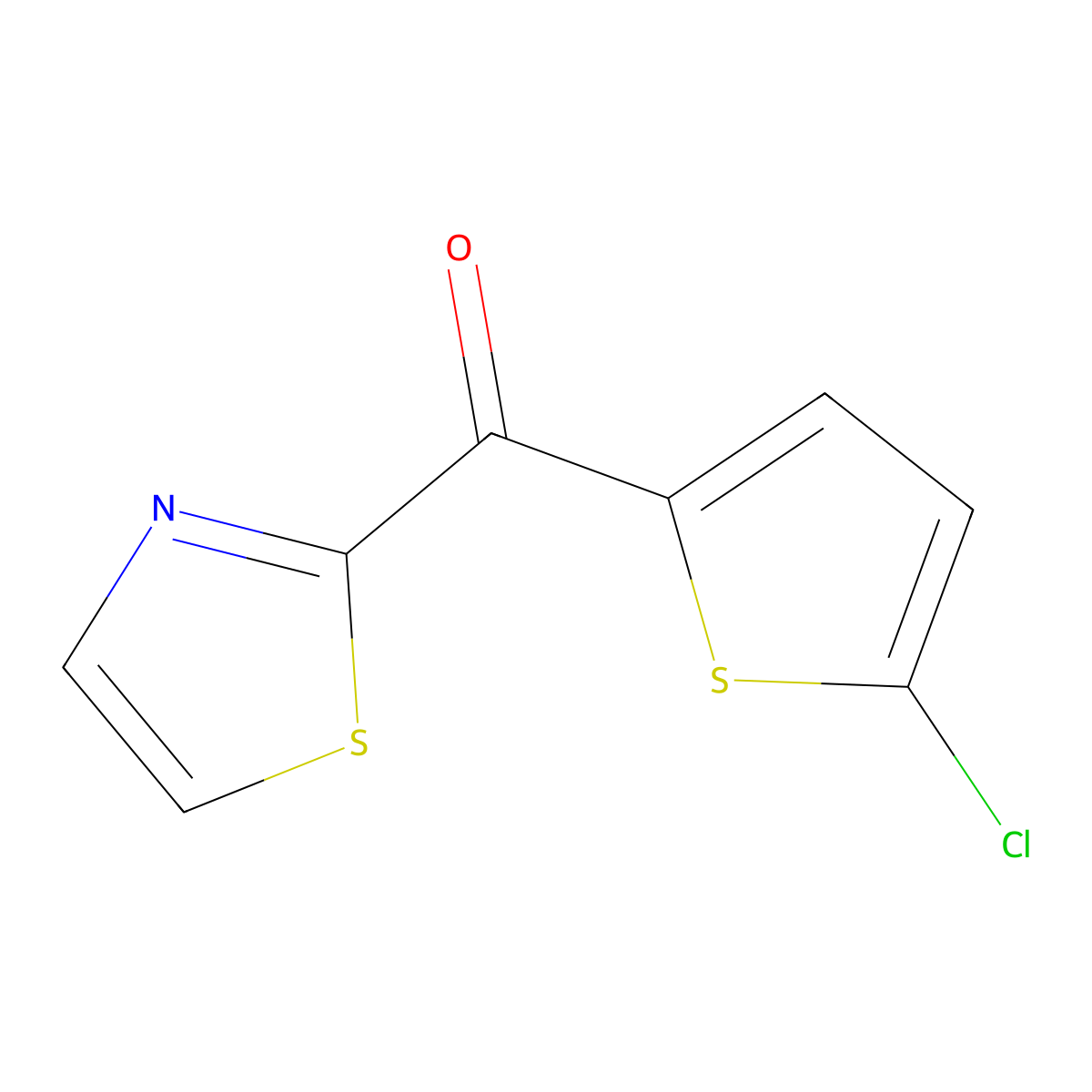 2-(2-Chloro-5-thenoyl)thiazole molecular structure, CAS 1379312-60-3