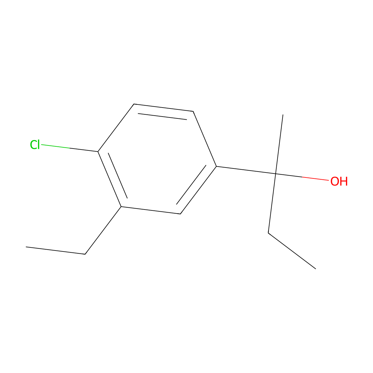 2-(4-Chloro-3-ethylphenyl)-2-butanol molecular structure, CAS 1379312-71-6
