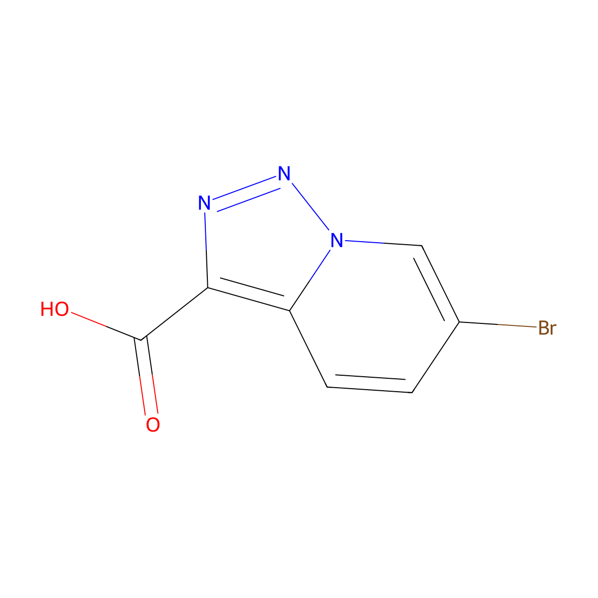 6-Bromo-[1,2,3]triazolo[1,5-a]pyridine-3-carboxylic acid molecular structure, CAS 1379313-28-6