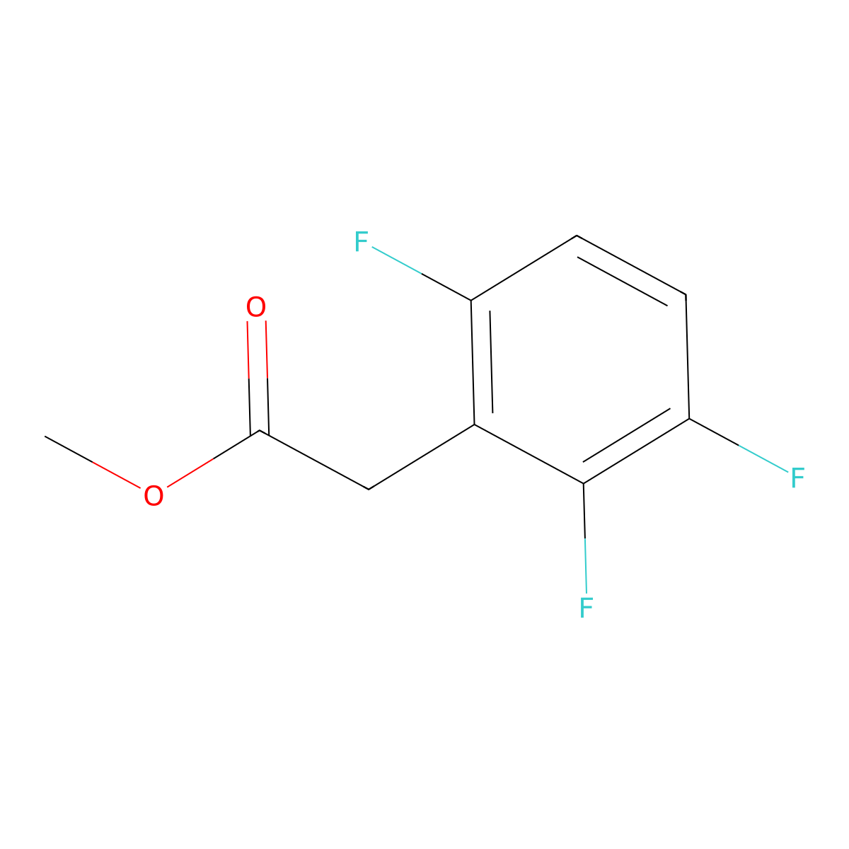 Methyl 2-(2,3,6-trifluorophenyl)acetate molecular structure, CAS 1379313-53-7