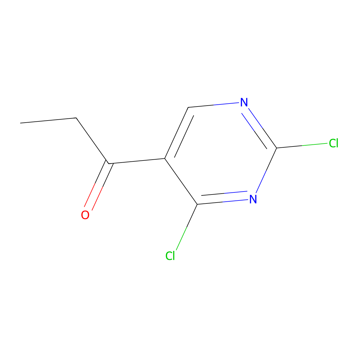 1-(2,4-Dichloropyrimidin-5-YL)propan-1-one molecular structure, CAS 1379315-22-6