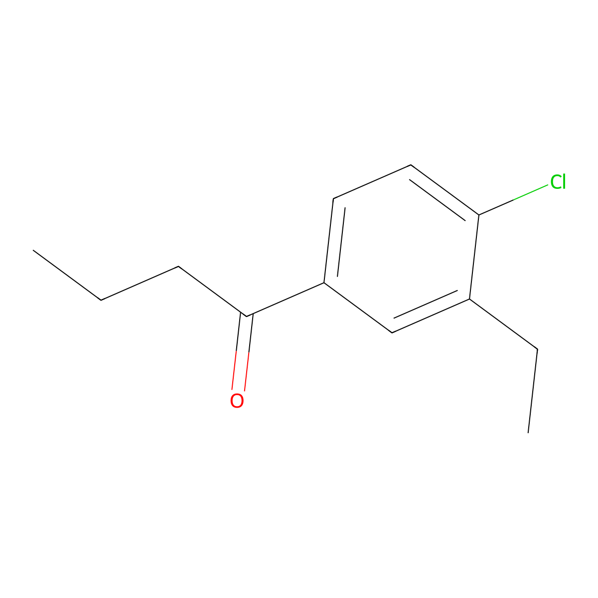 4'-Chloro-3'-ethylbutyrophenone molecular structure, CAS 1379315-53-3