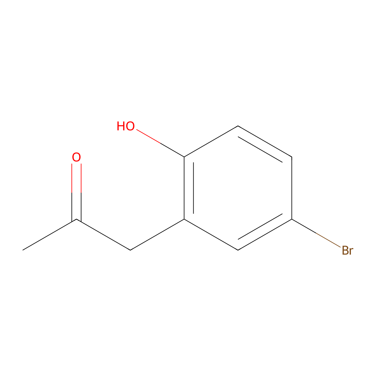 1-(5-Bromo-2-hydroxyphenyl)propan-2-one molecular structure, CAS 1379315-77-1