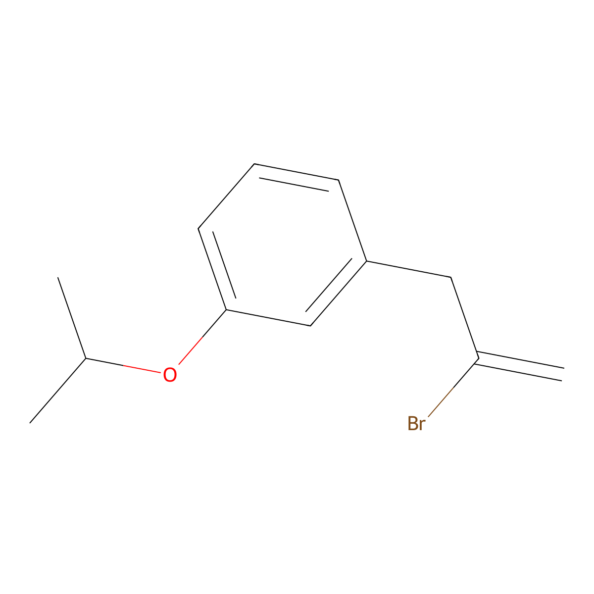 2-Bromo-3-(3-iso-propoxyphenyl)-1-propene molecular structure, CAS 1379315-87-3