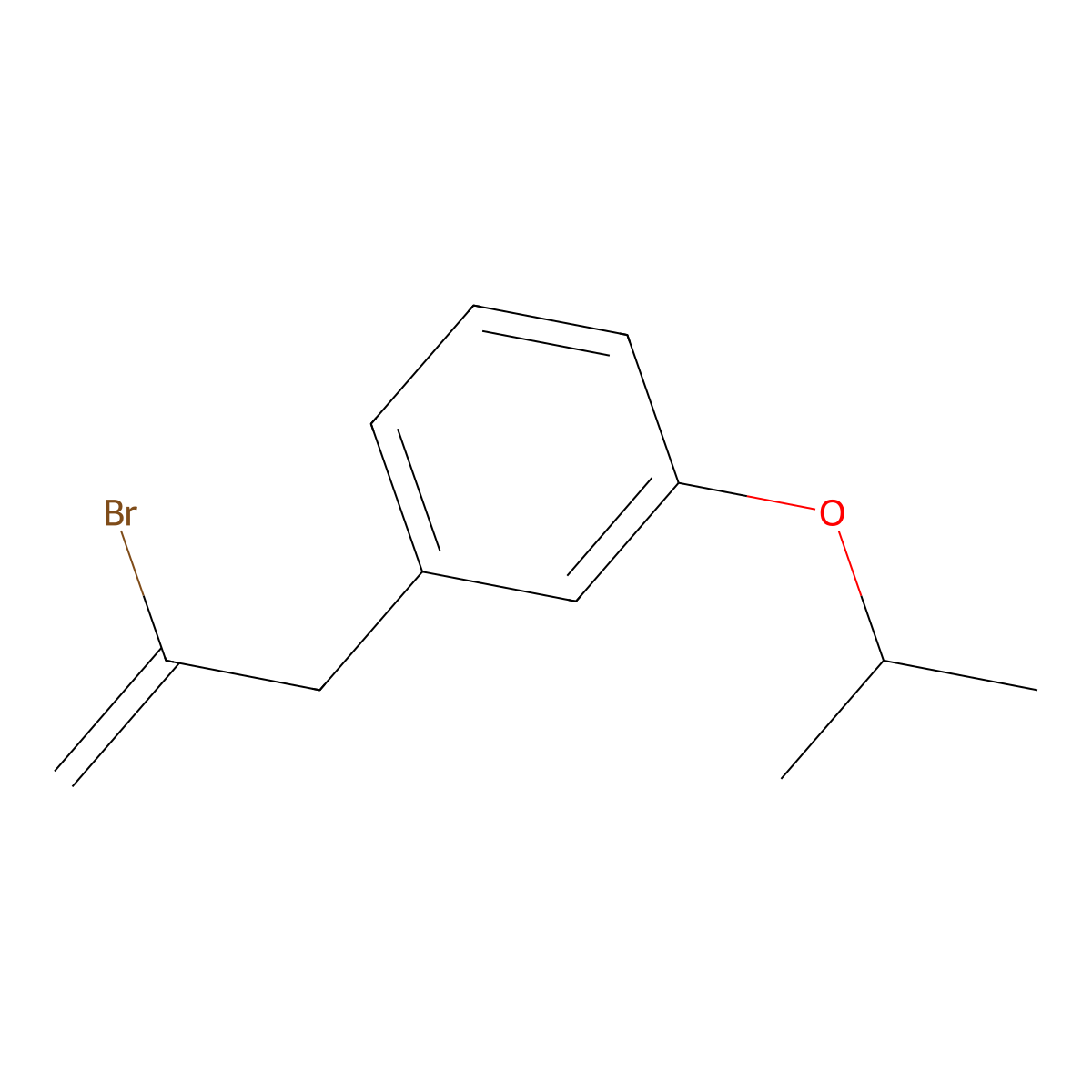 2-Bromo-3-(3-iso-propoxyphenyl)-1-propene molecular structure, CAS 1379315-87-3