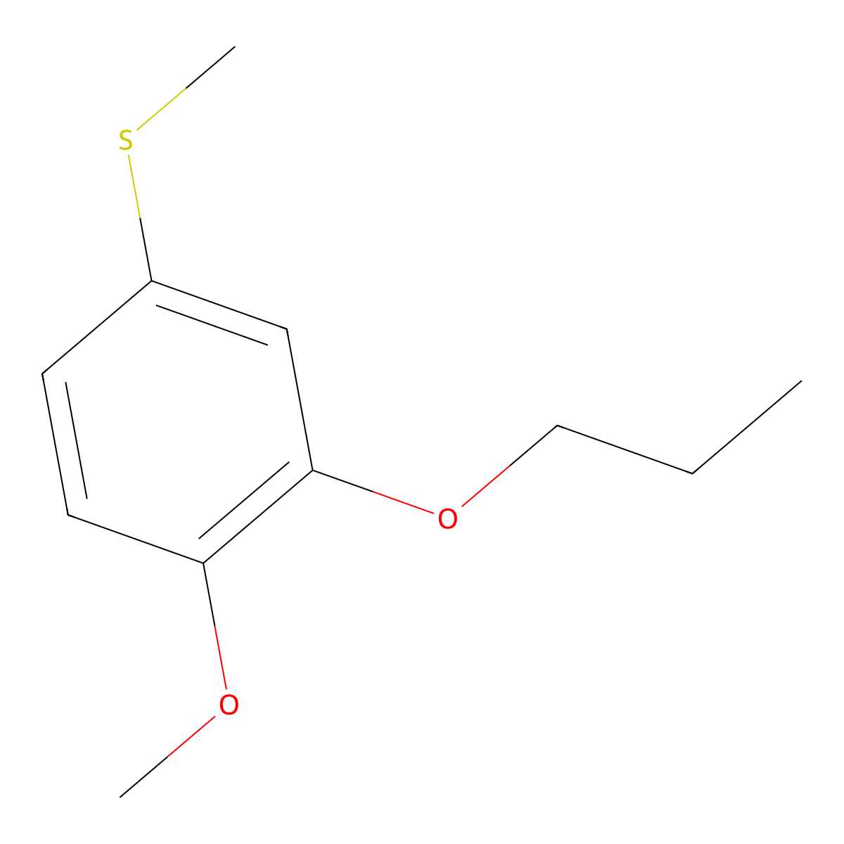 4-Methoxy-3-n-propoxyphenyl methyl sulfide molecular structure, CAS 1379316-28-5