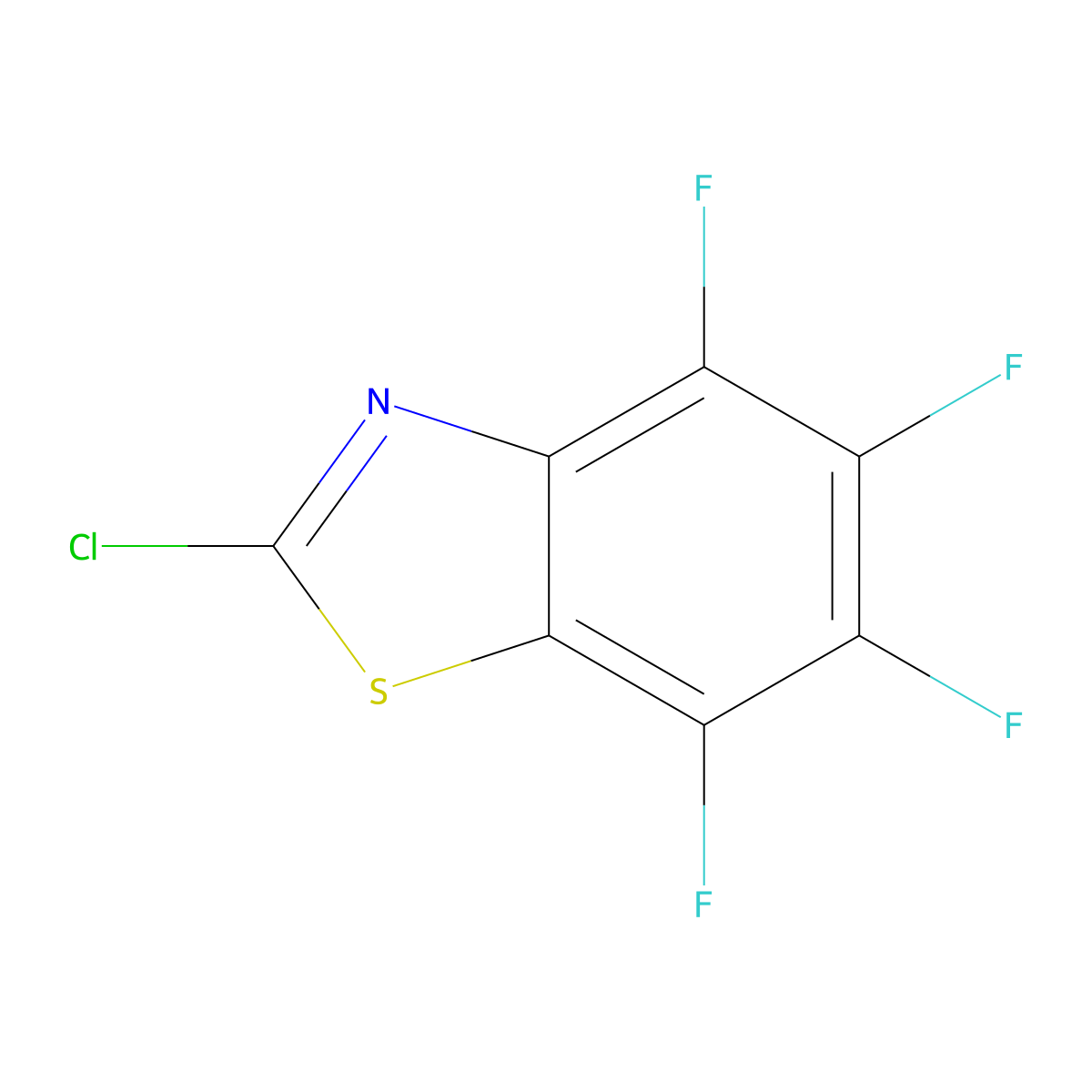 2-Chloro-4,5,6,7-tetrafluorobenzo[d]thiazole molecular structure, CAS 1379316-44-5