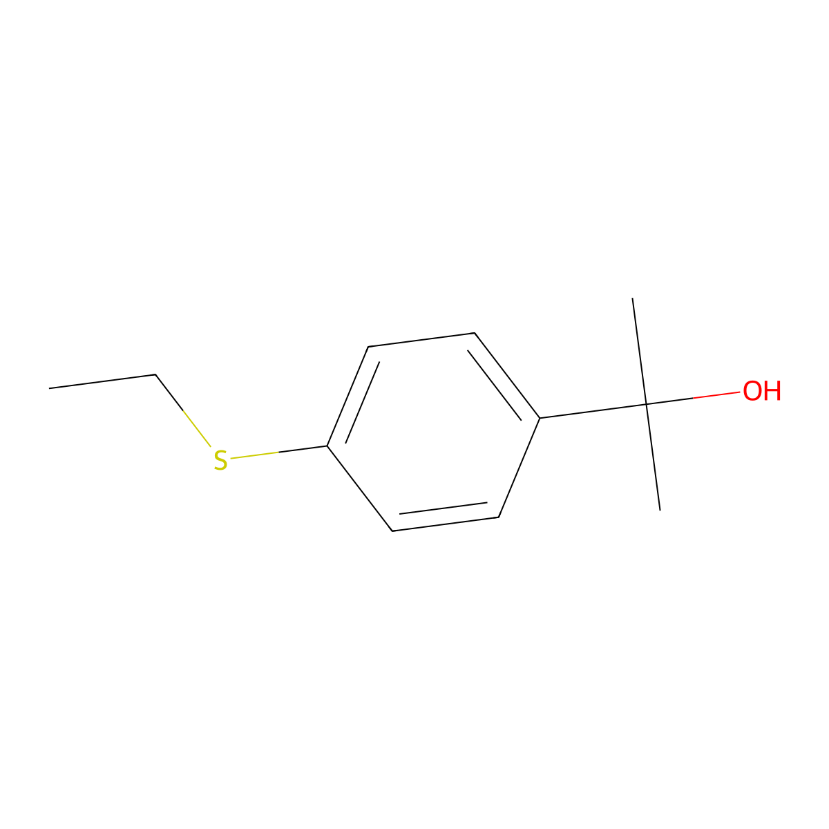 2-[4-(Ethylthio)phenyl]-2-propanol molecular structure, CAS 1379317-10-8