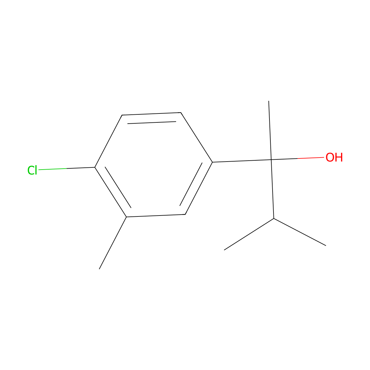 2-(4-Chloro-3-methylphenyl)-3-methyl-butan-2-ol molecular structure, CAS 1379317-30-2