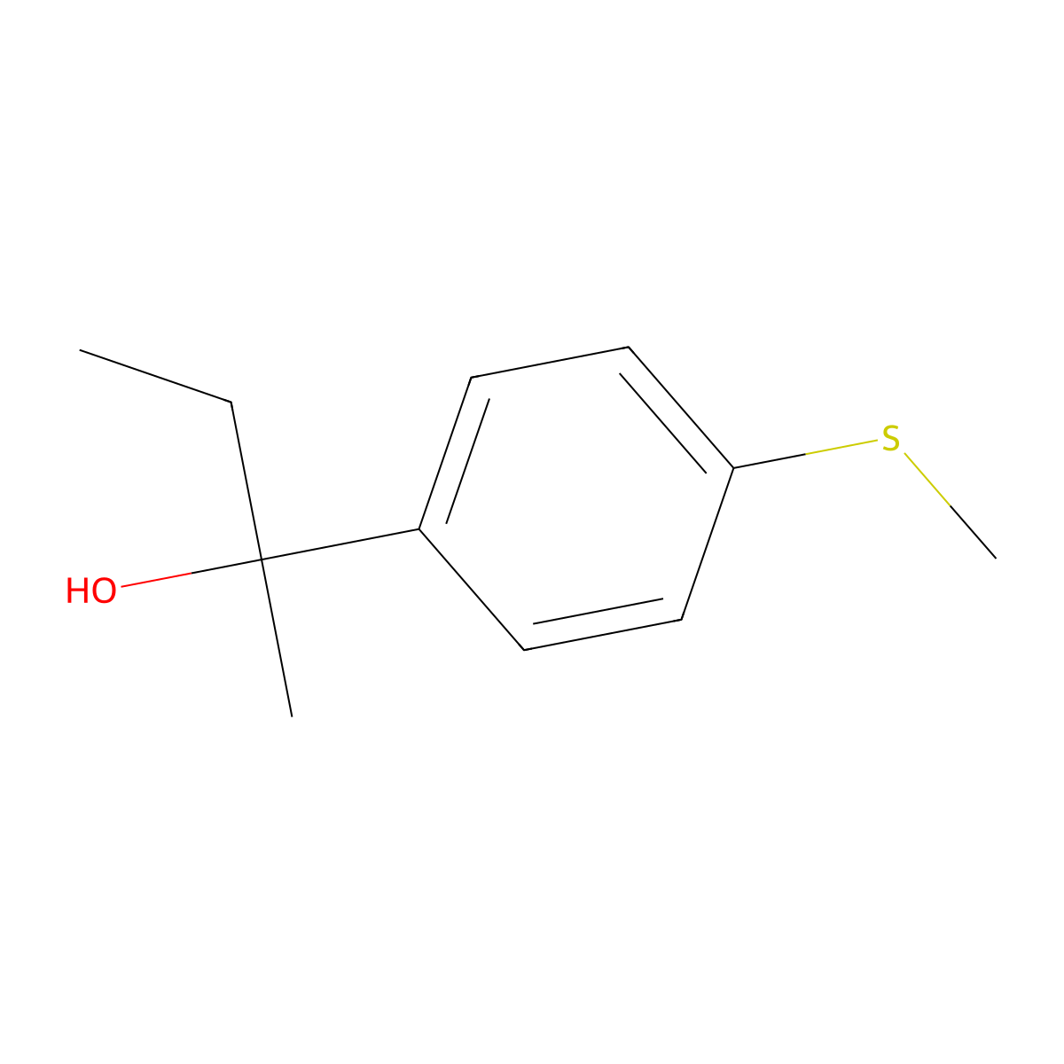2-[4-(Methylthio)phenyl]-2-butanol molecular structure, CAS 1379318-03-2