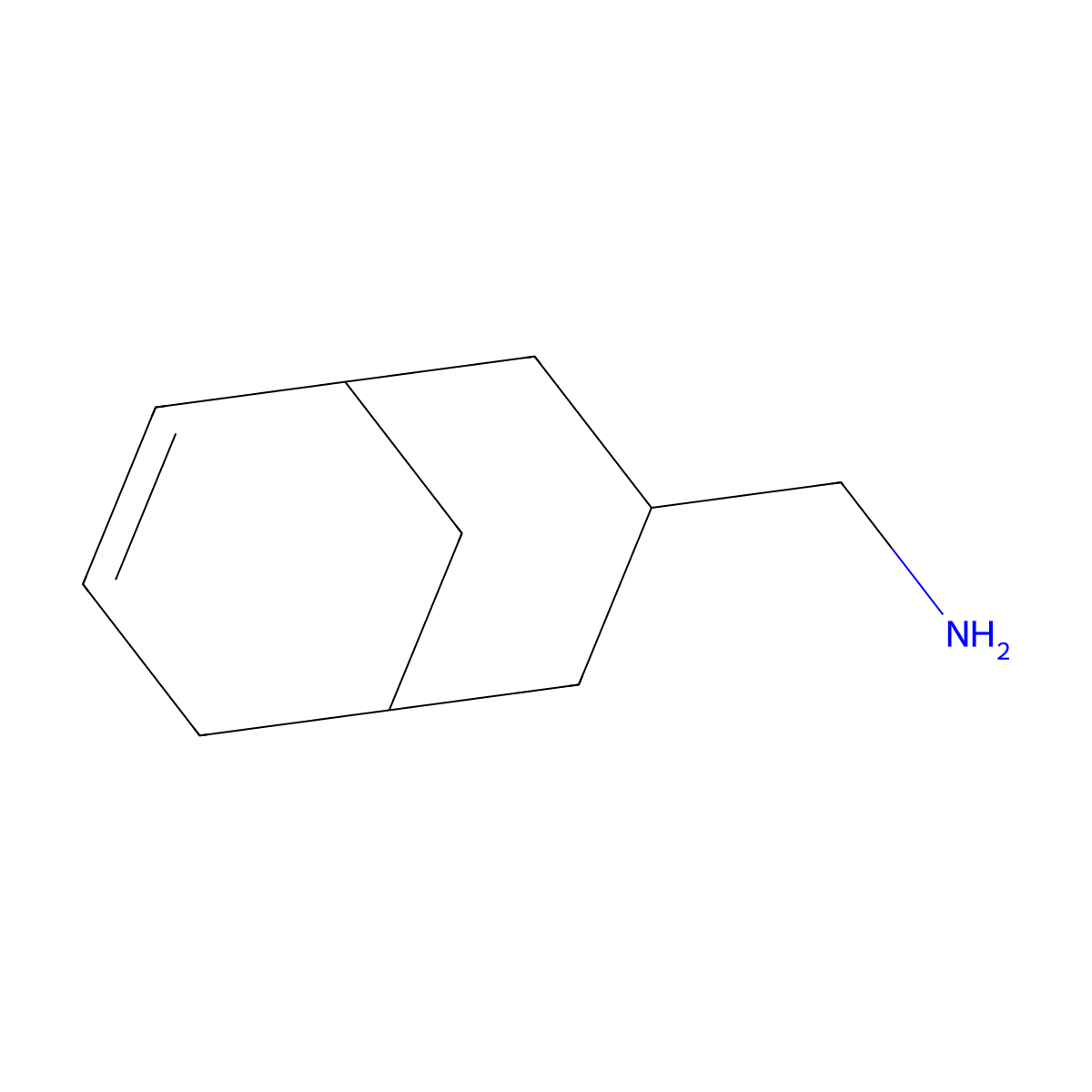 {Bicyclo[3.3.1]non-6-en-3-yl}methanamine molecular structure, CAS 1379318-41-8