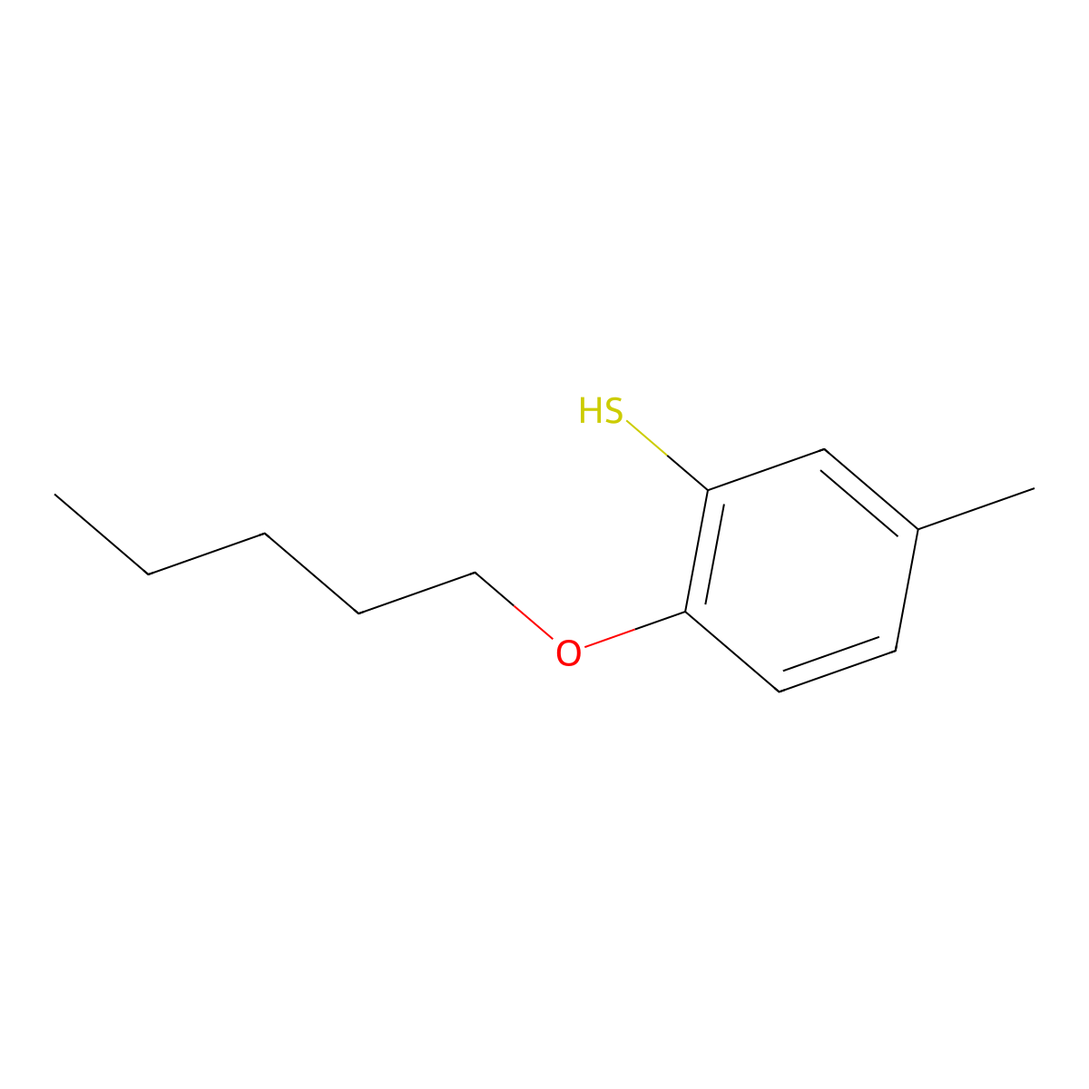 5-Methyl-2-n-pentoxythiophenol molecular structure, CAS 1379322-41-4