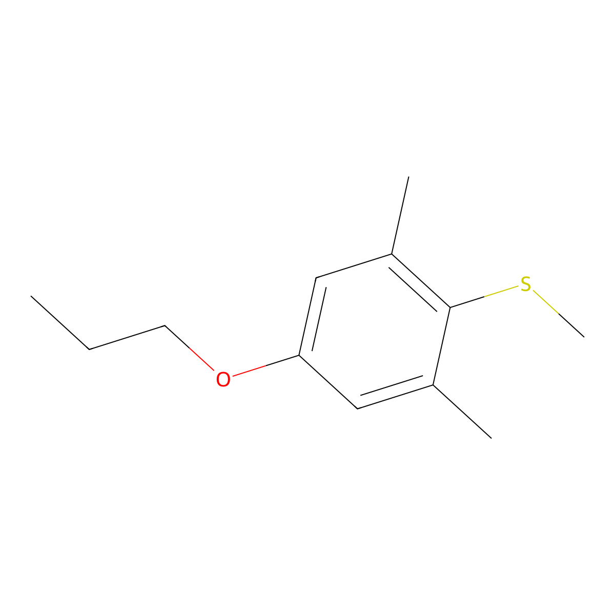 (2,6-Dimethyl-4-propoxyphenyl)(methyl)sulfane molecular structure, CAS 1379322-45-8