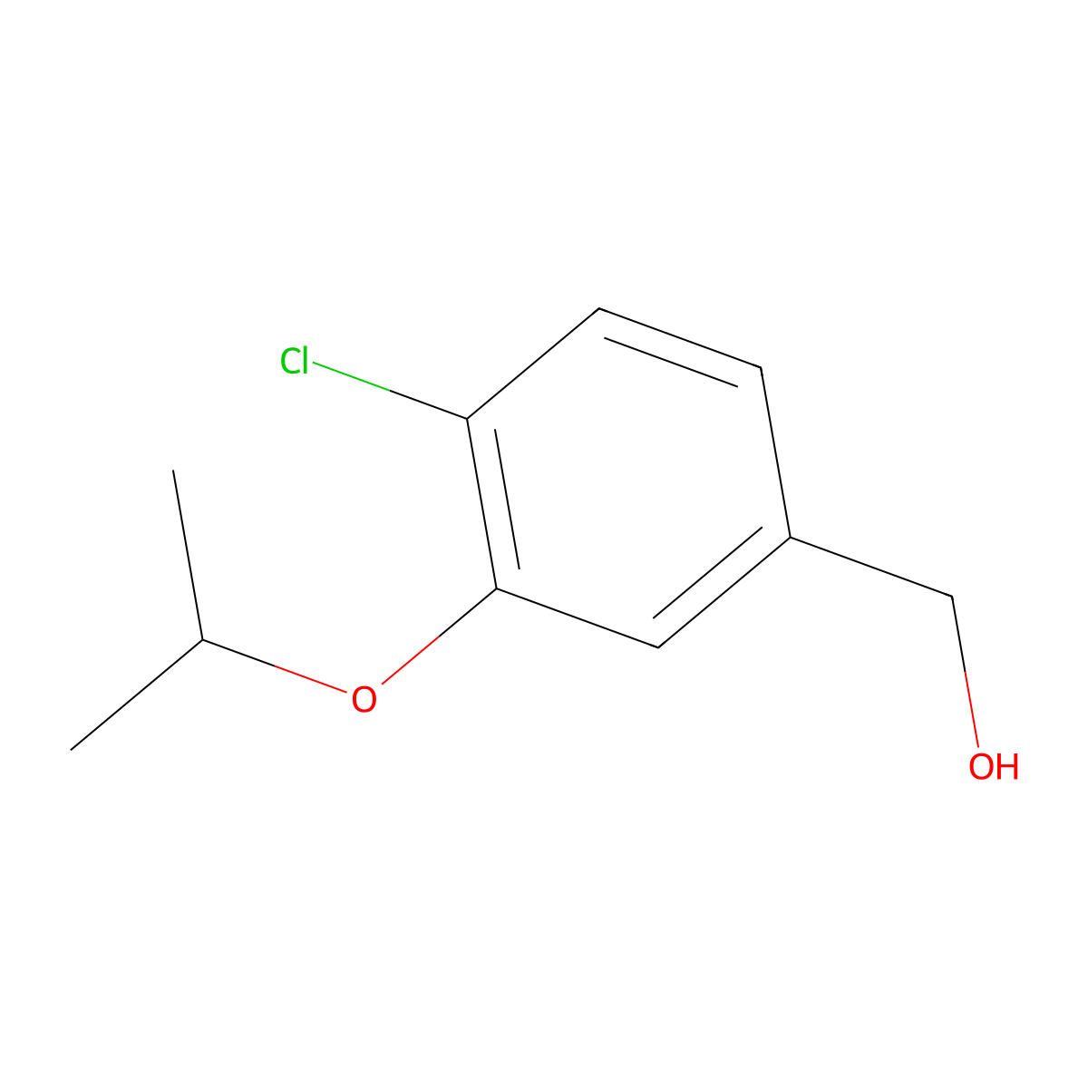 [4-Chloro-3-(propan-2-yloxy)phenyl]methanol molecular structure, CAS 1379322-57-2