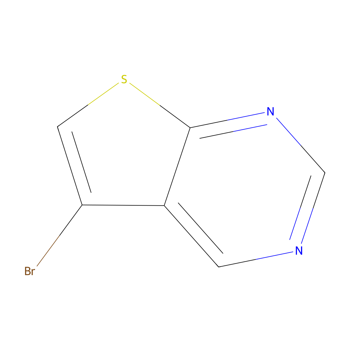 5-Bromothieno[2,3-d]pyrimidine molecular structure, CAS 1379322-62-9