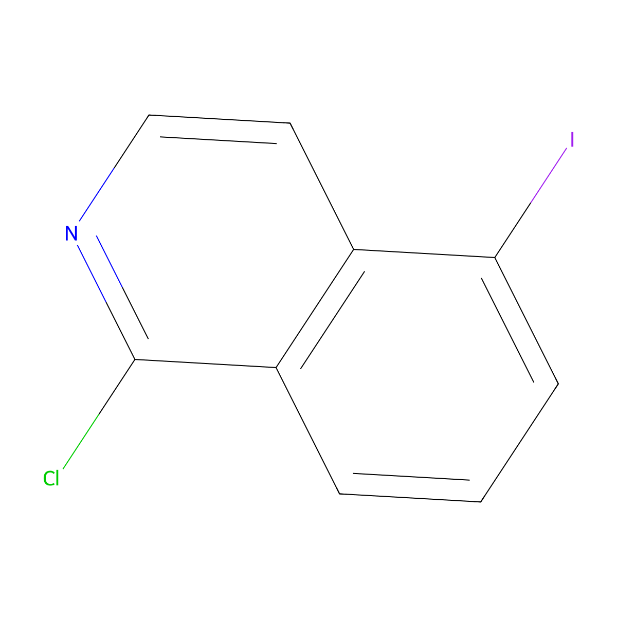 1-Chloro-5-iodoisoquinoline molecular structure, CAS 1379322-93-6