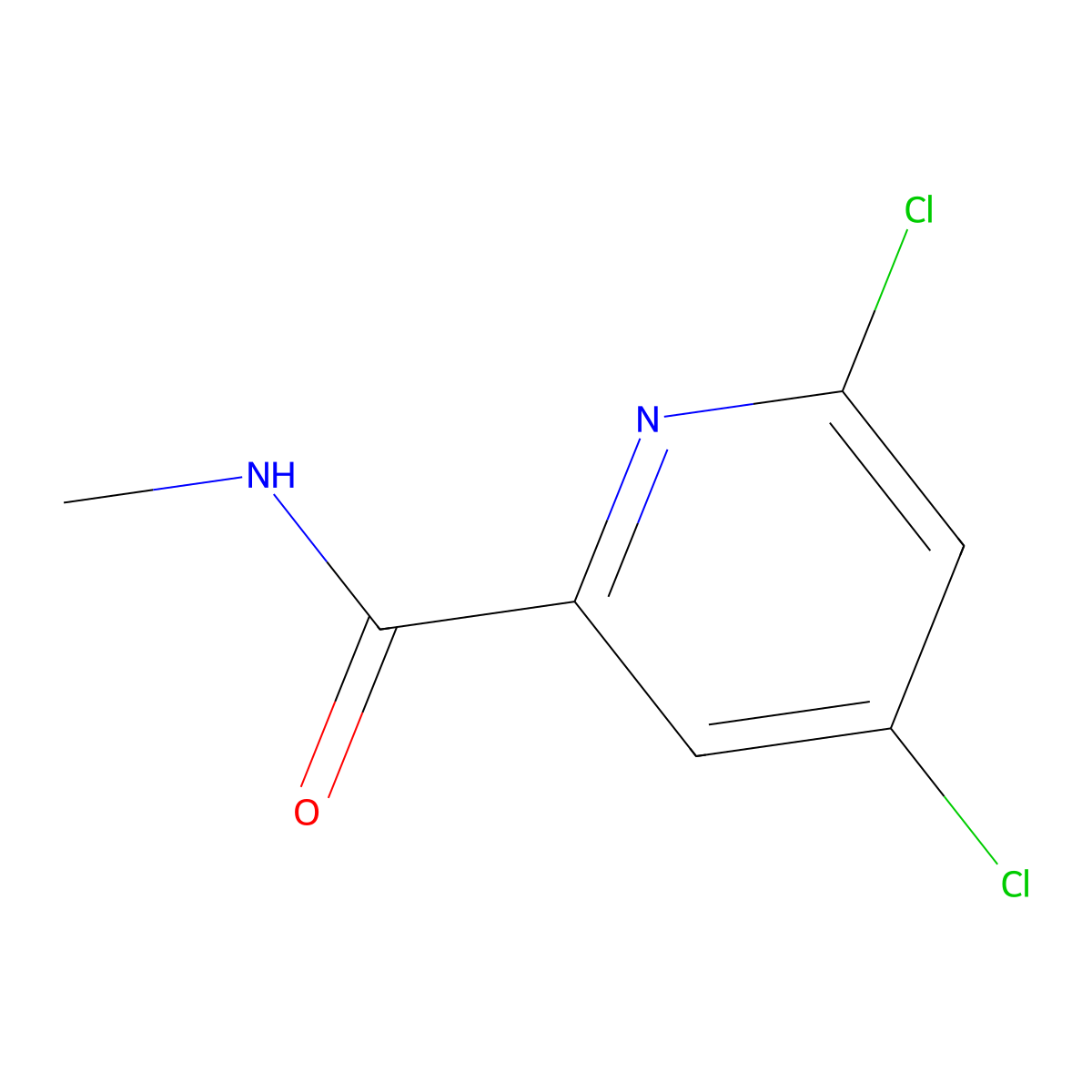 4,6-dichloro-N-methylpyridine-2-carboxamide molecular structure, CAS 1379324-09-0
