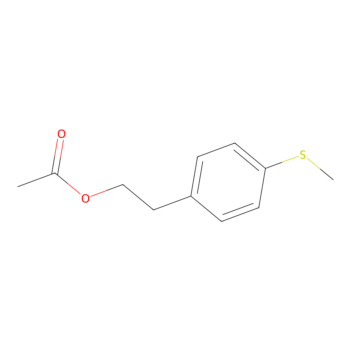 4-(Methylthio)phenethyl acetate molecular structure, CAS 1379324-13-6