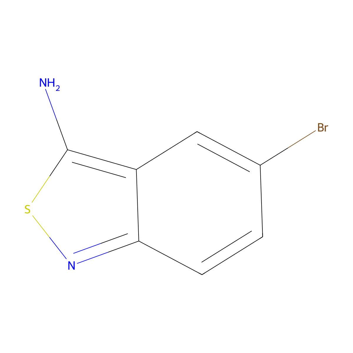 5-Bromo-2,1-benzothiazol-3-amine molecular structure, CAS 1379324-34-1