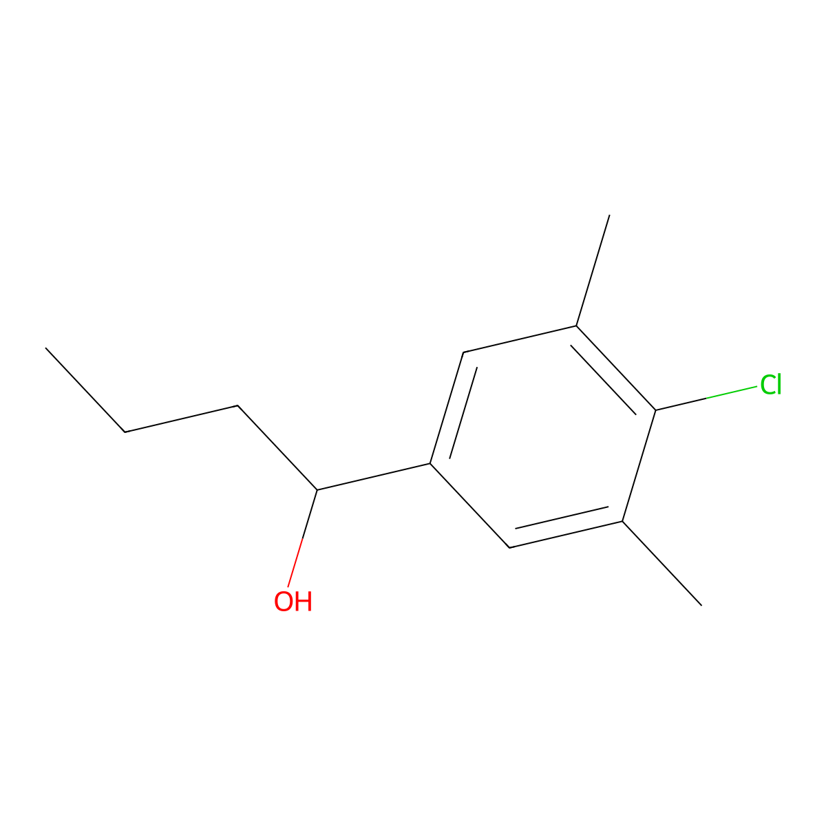 1-(4-Chloro-3,5-dimethylphenyl)-1-butanol molecular structure, CAS 1379324-58-9