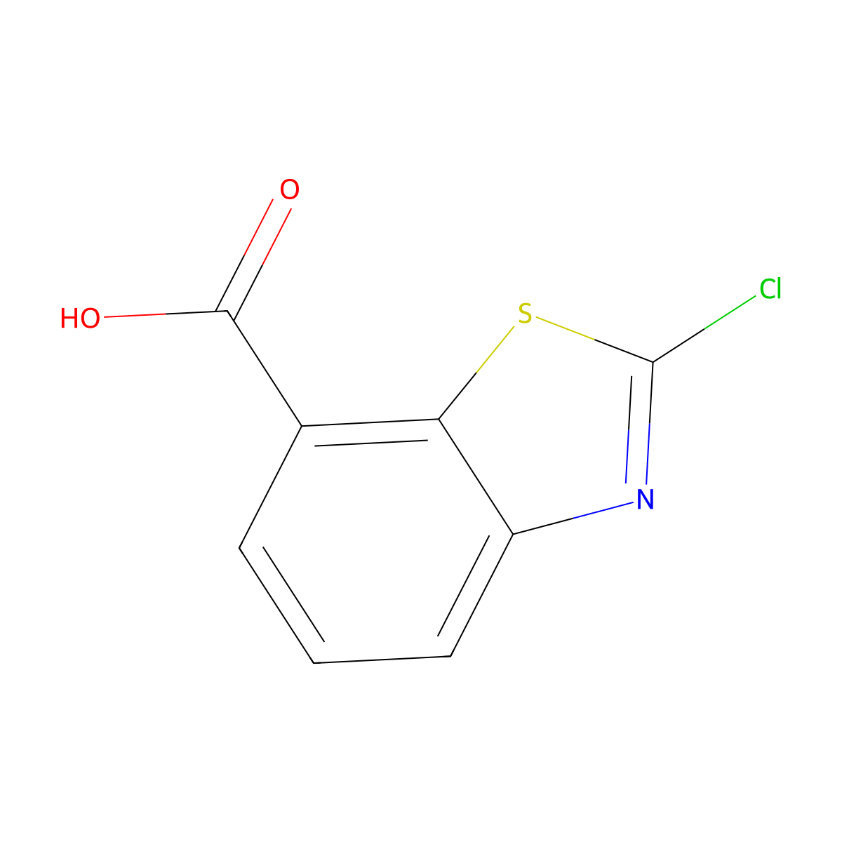 2-Chlorobenzo[d]thiazole-7-carboxylic acid molecular structure, CAS 1379324-66-9