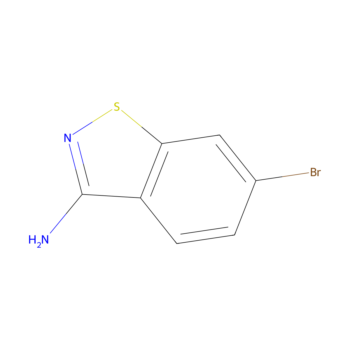 6-Bromobenzo[d]isothiazol-3-amine molecular structure, CAS 1379324-86-3