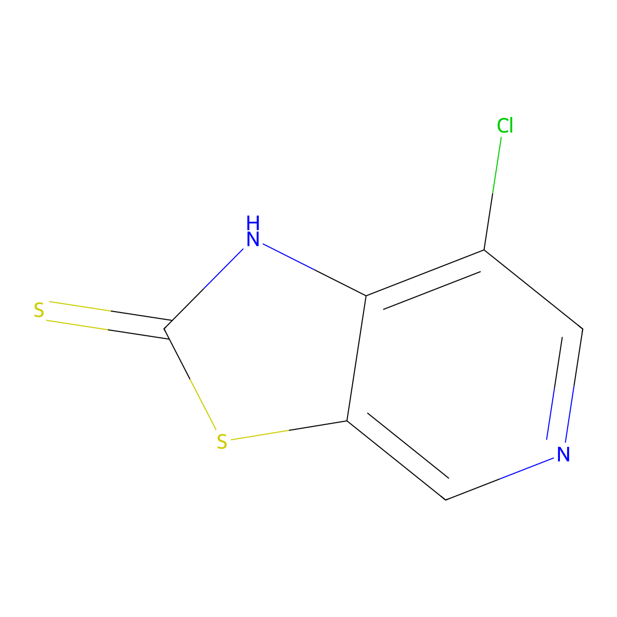 7-Chlorothiazolo[5,4-c]pyridine-2(1H)-thione molecular structure, CAS 1379324-96-5