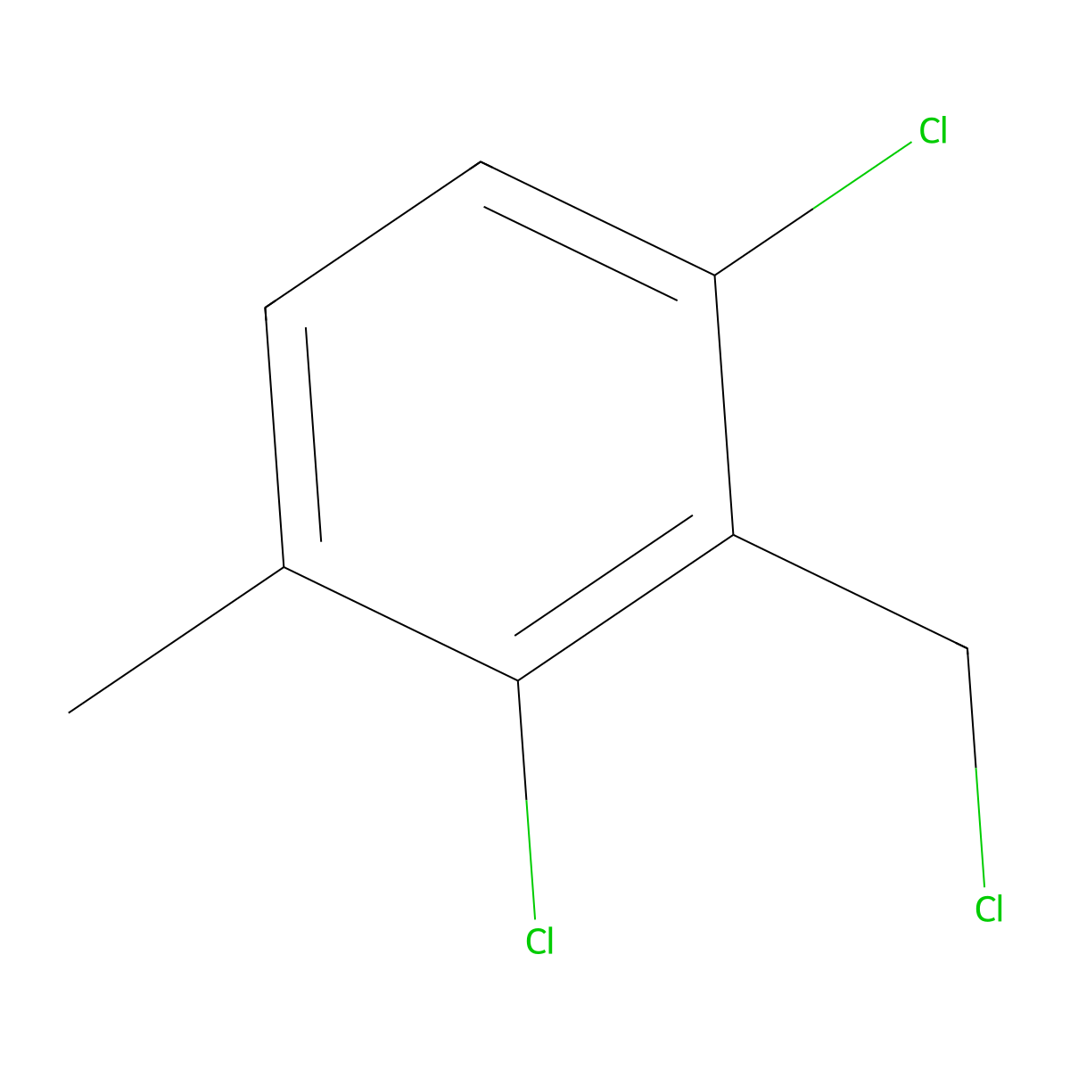 1,3-Dichloro-2-(chloromethyl)-4-methylbenzene molecular structure, CAS 1379325-36-6