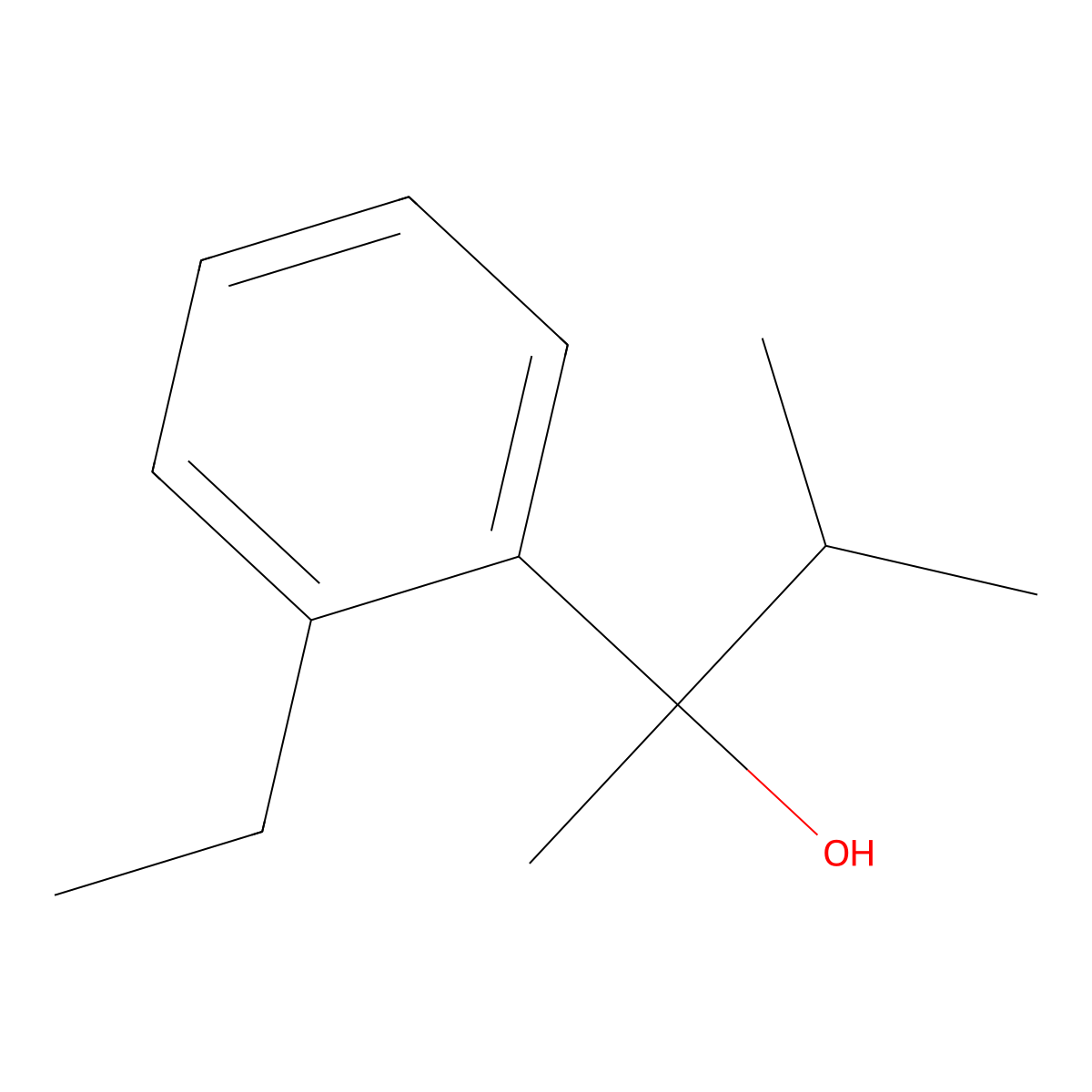 2-(2-Ethylphenyl)-3-methyl-butan-2-ol molecular structure, CAS 1379326-42-7