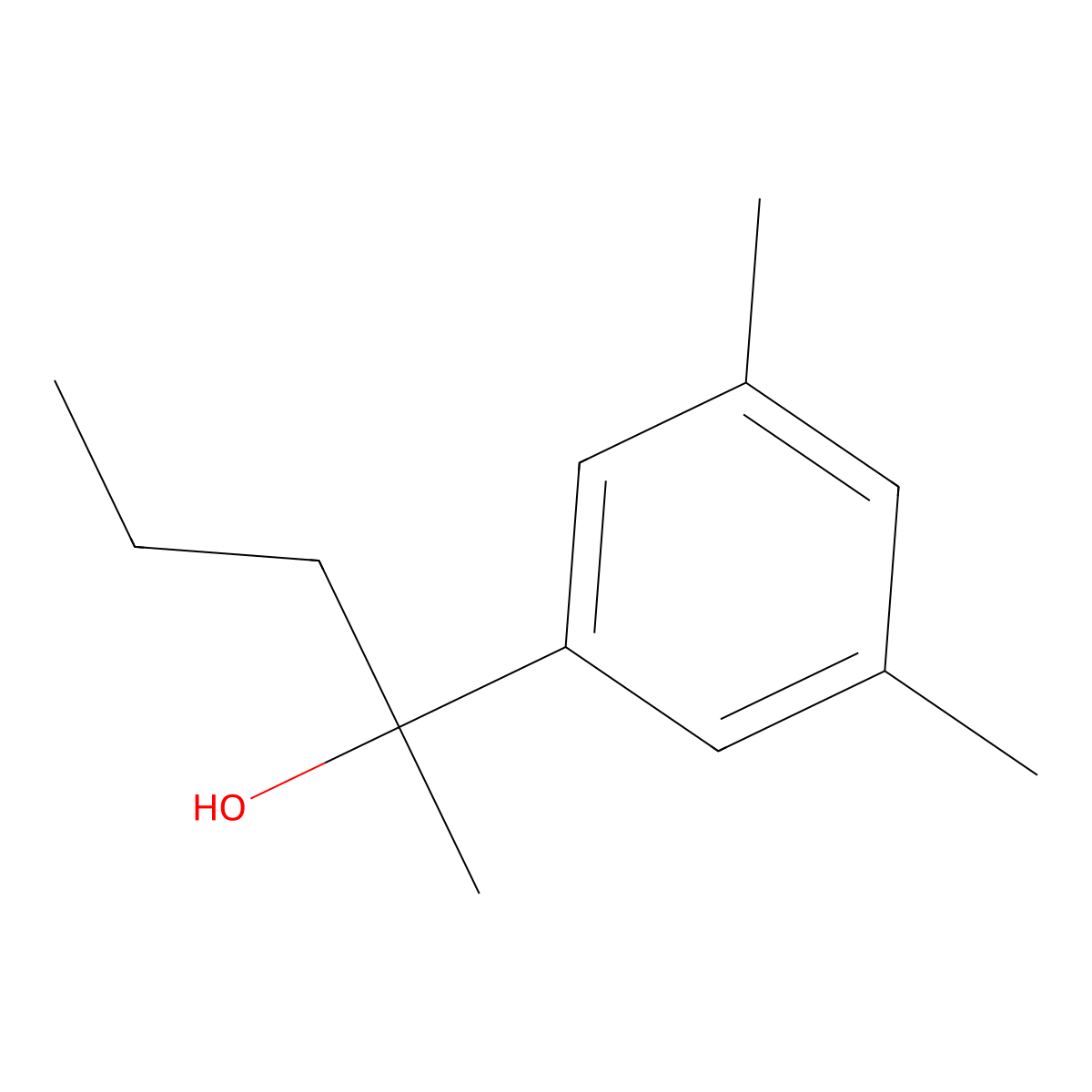2-(3,5-Dimethylphenyl)-2-pentanol molecular structure, CAS 1379326-63-2