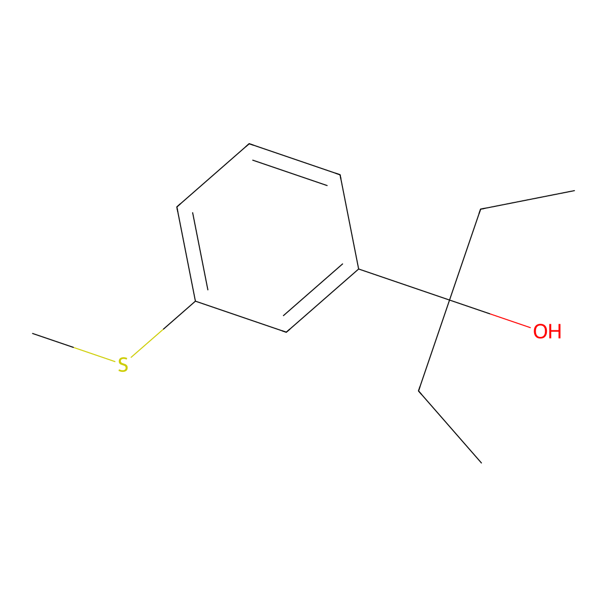 3-[3-(Methylthio)phenyl]-3-pentanol molecular structure, CAS 1379326-71-2
