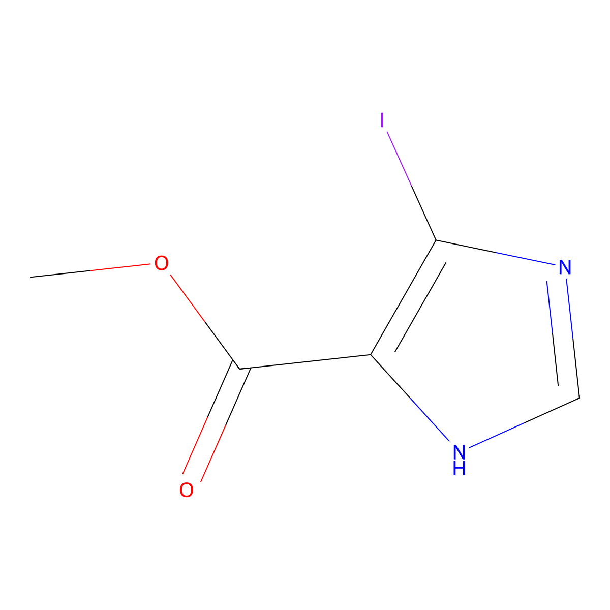 Methyl 4-iodo-1H-imidazole-5-carboxylate molecular structure, CAS 1379328-34-3