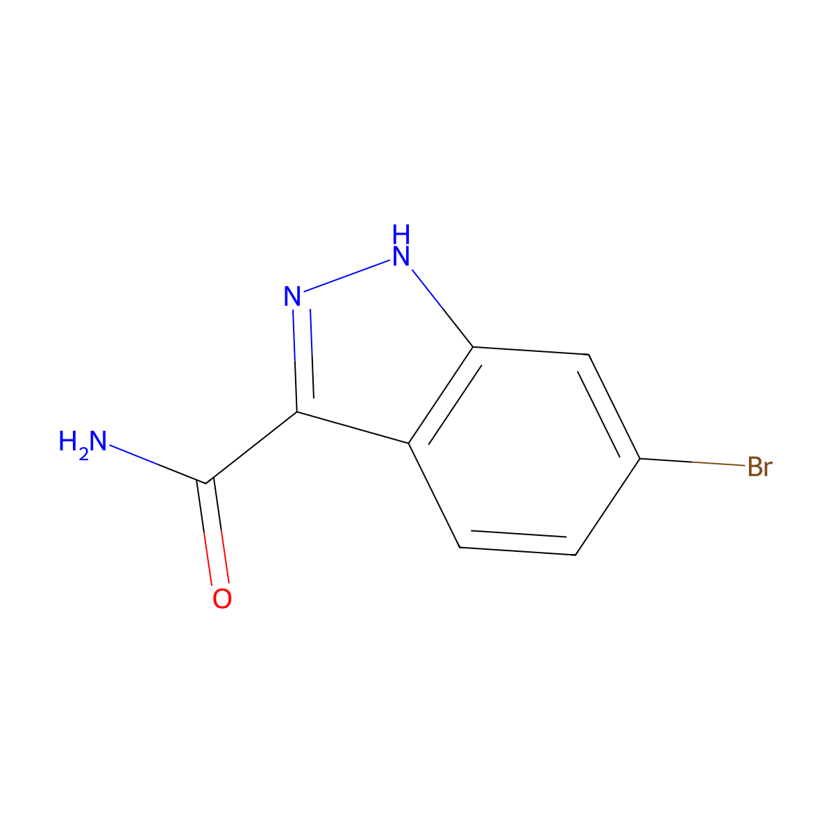 6-Bromo-1H-indazole-3-carboxamide molecular structure, CAS 1379328-62-7