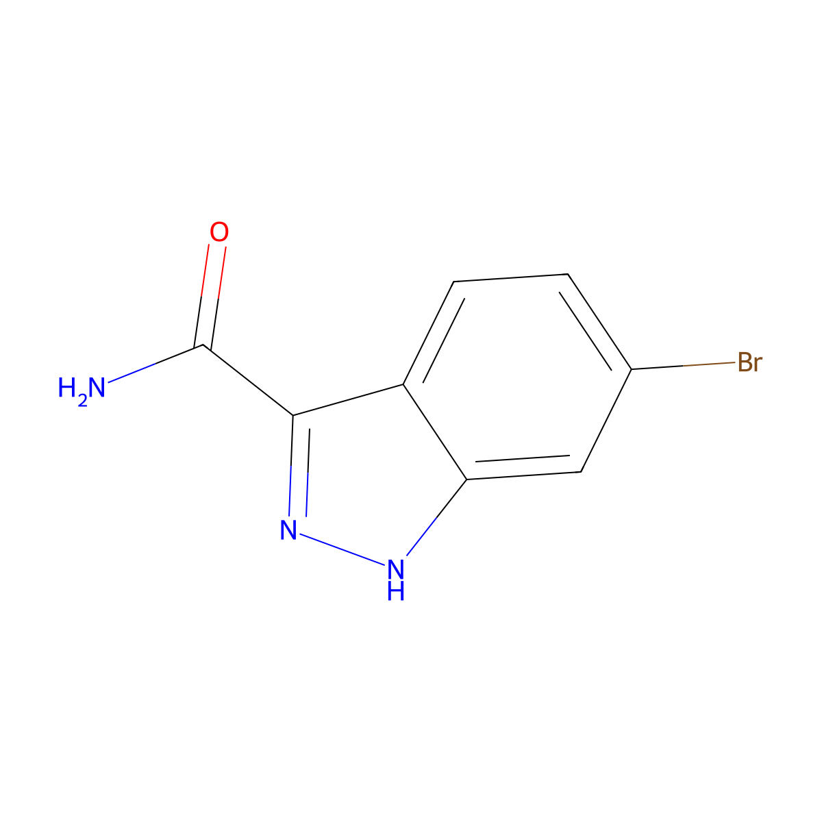 6-Bromo-1H-indazole-3-carboxamide molecular structure, CAS 1379328-62-7