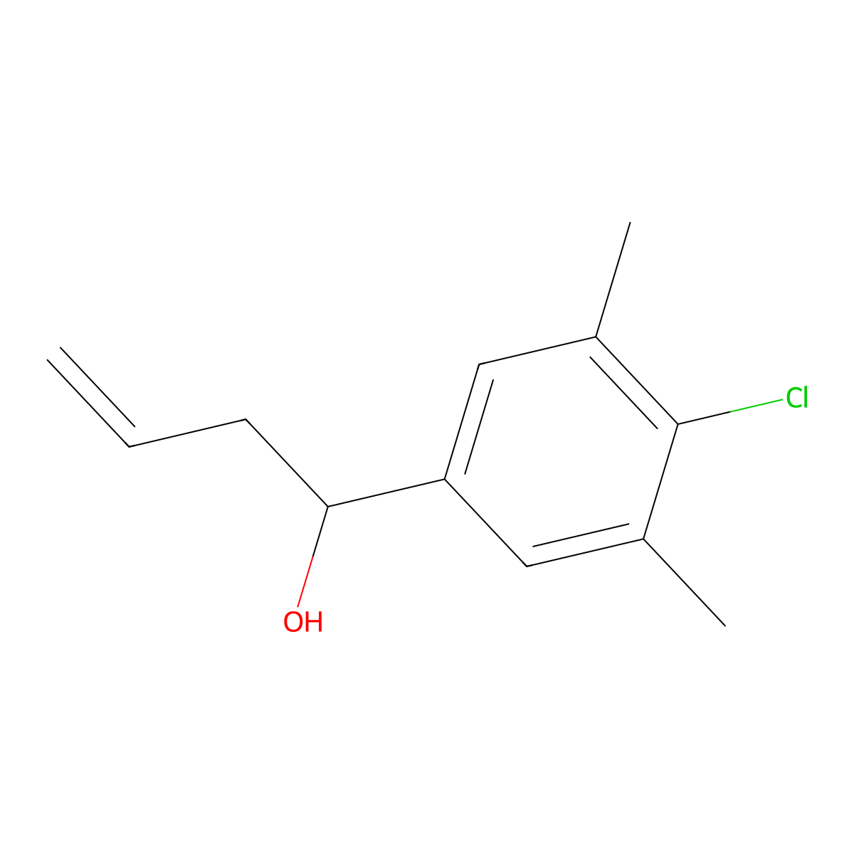 1-(4-Chloro-3,5-dimethylphenyl)but-3-en-1-ol molecular structure, CAS 1379329-83-5