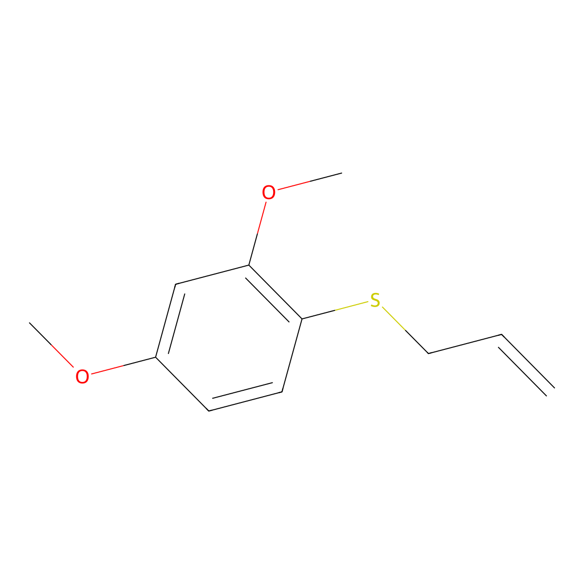 1-Allylsulfanyl-2,4-dimethoxybenzene molecular structure, CAS 1379330-88-7
