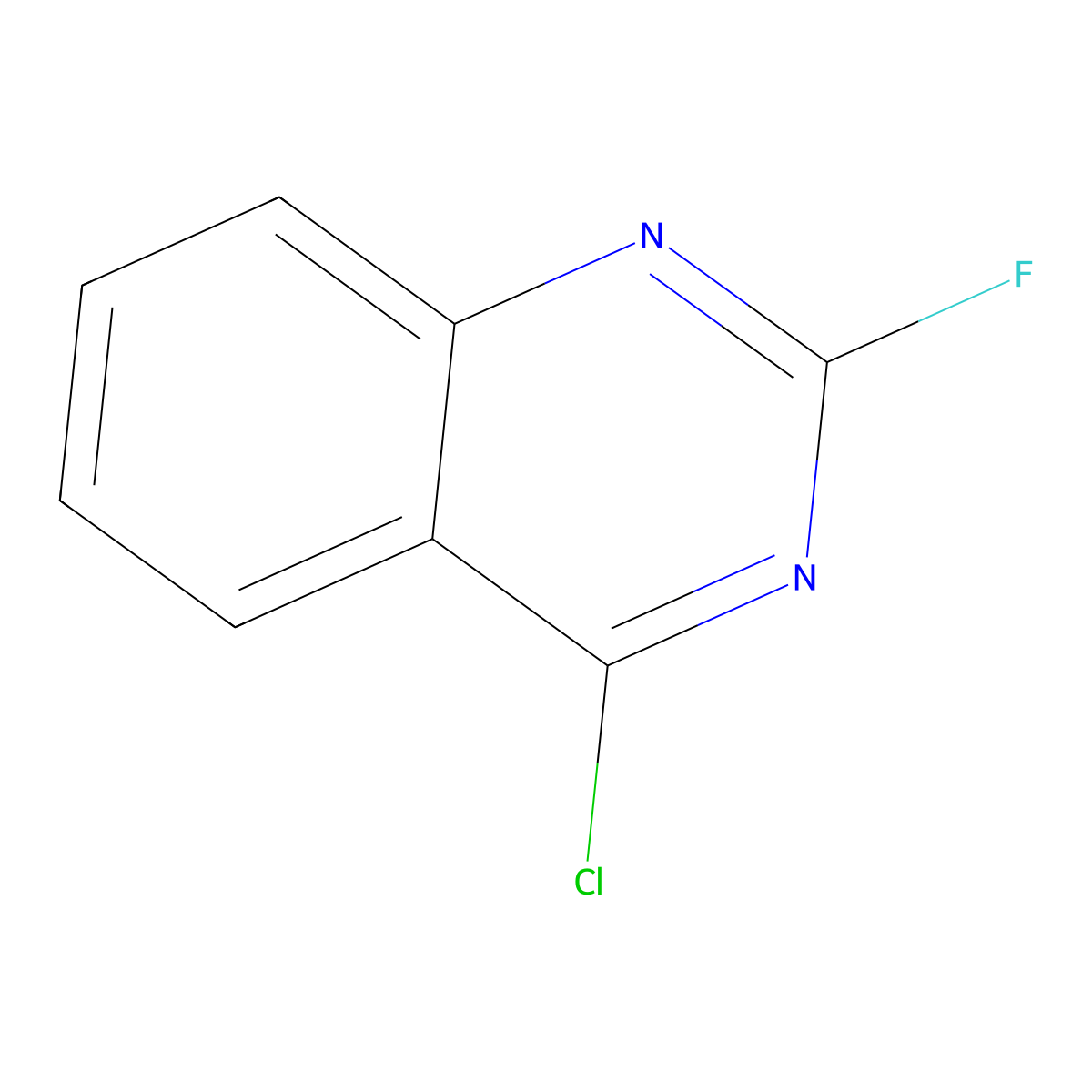 4-Chloro-2-fluoroquinazoline molecular structure, CAS 1379332-70-3
