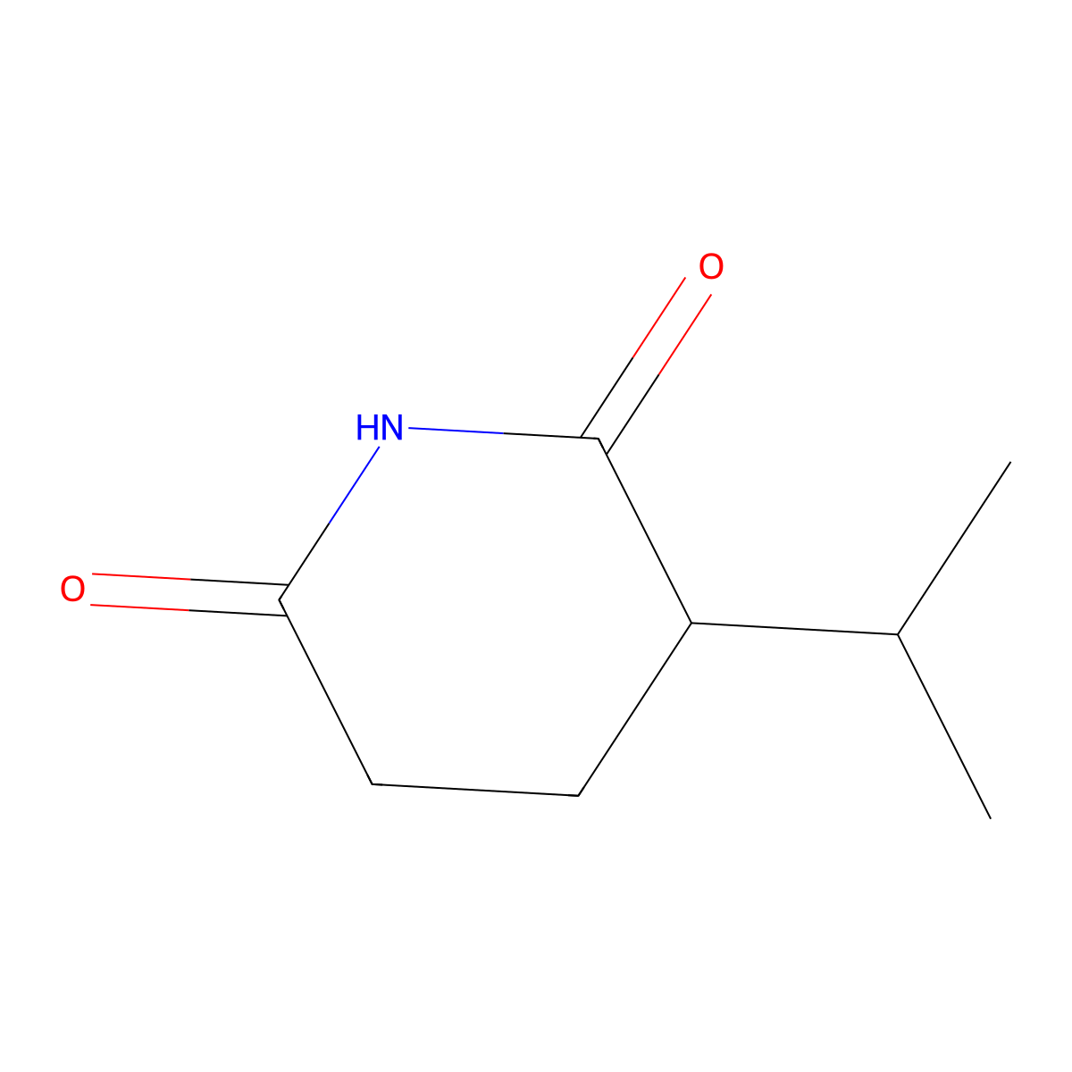 3-(Propan-2-yl)piperidine-2,6-dione molecular structure, CAS 1379333-55-7