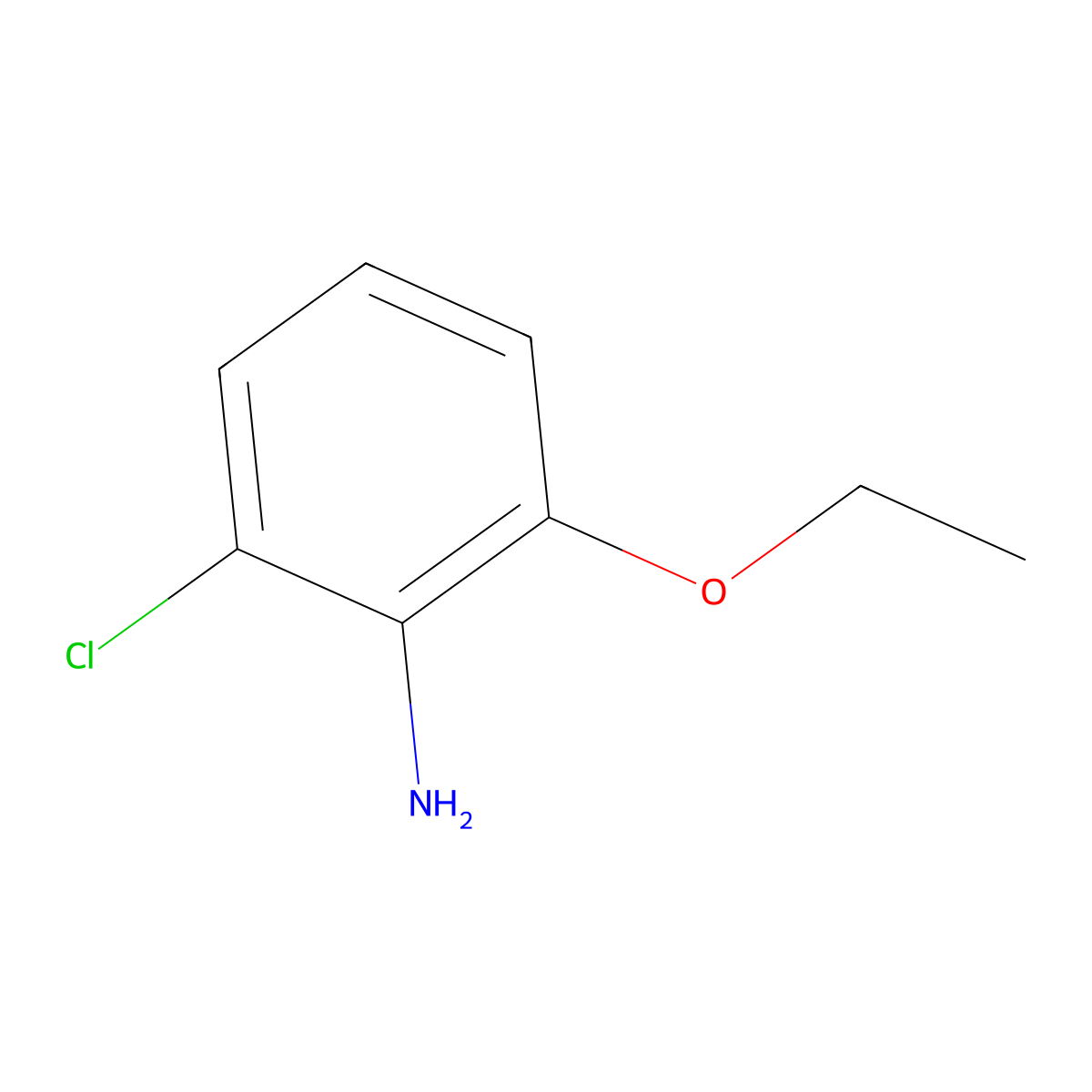 2-Chloro-6-ethoxyaniline molecular structure, CAS 1379333-71-7
