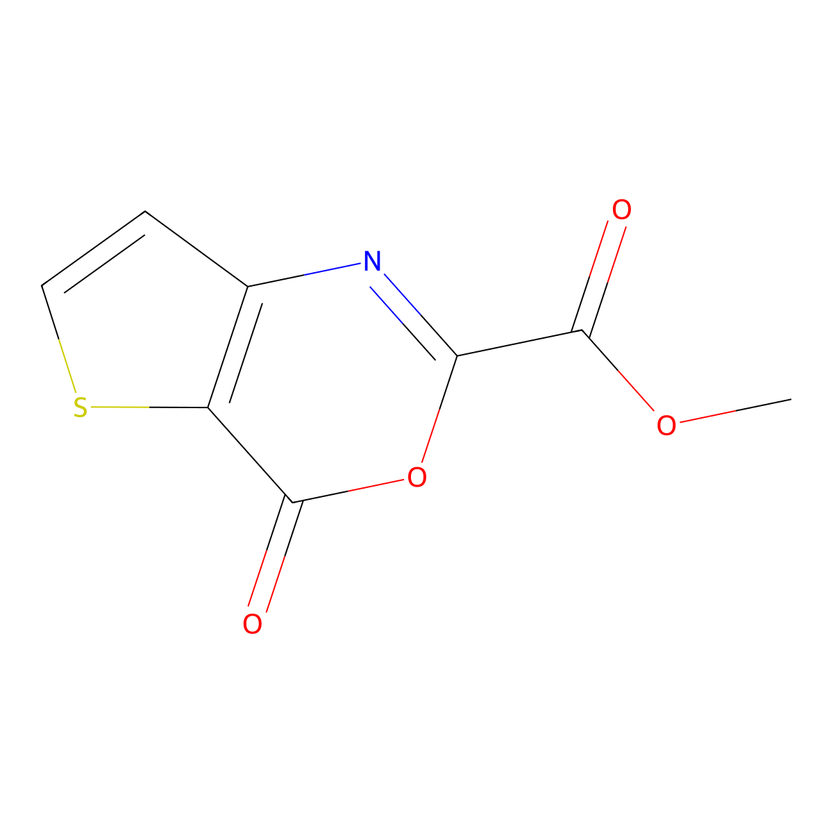 Methyl 4-oxo-4H-thieno[3,2-d][1,3]oxazine-2-carboxylate molecular structure, CAS 1379334-58-3