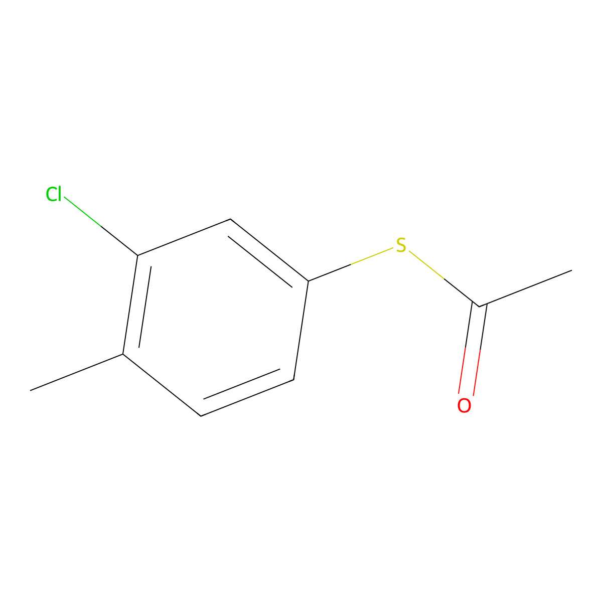 S-3-Chloro-4-methylphenylthioacetate molecular structure, CAS 1379334-64-1