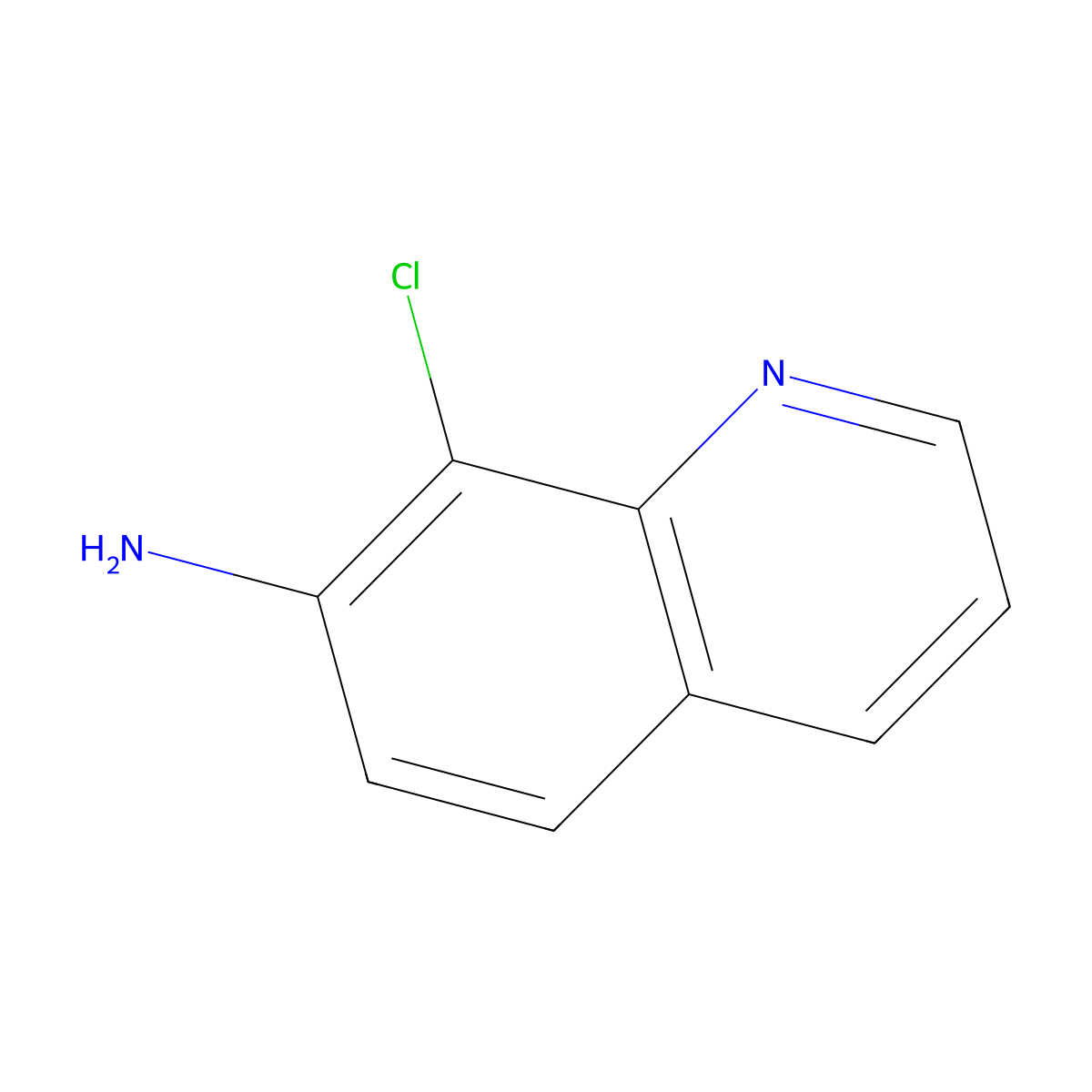 8-Chloroquinolin-7-amine molecular structure, CAS 1379334-91-4