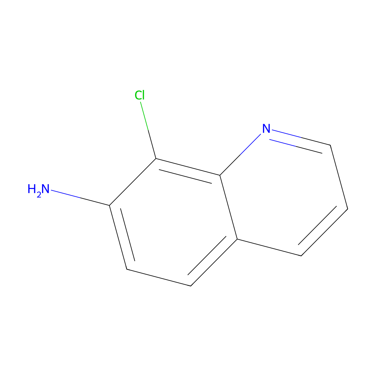 8-Chloroquinolin-7-amine molecular structure, CAS 1379334-91-4