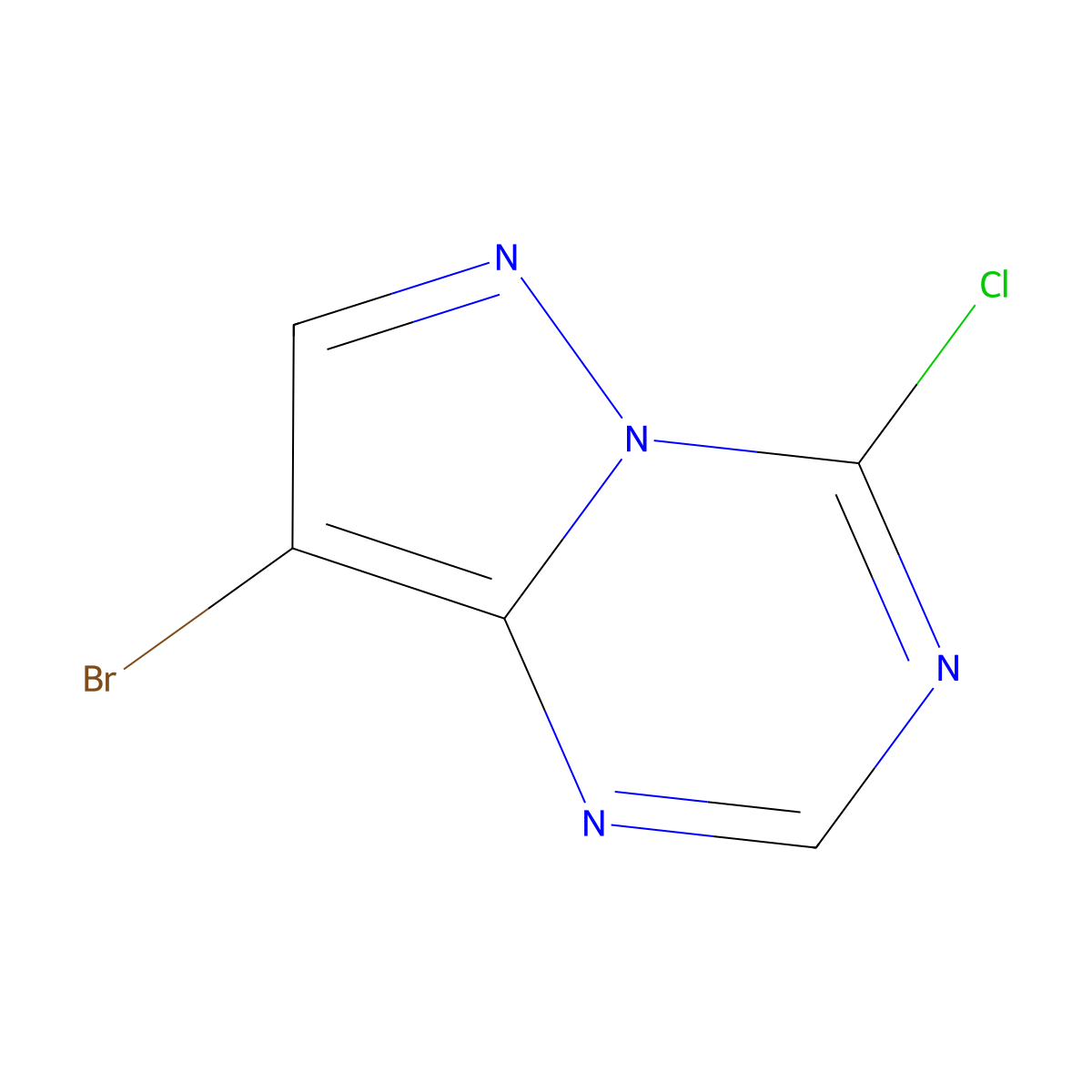 8-Bromo-4-chloropyraZolo[1,5-a][1,3,5]triaZine molecular structure, CAS 1379336-80-7