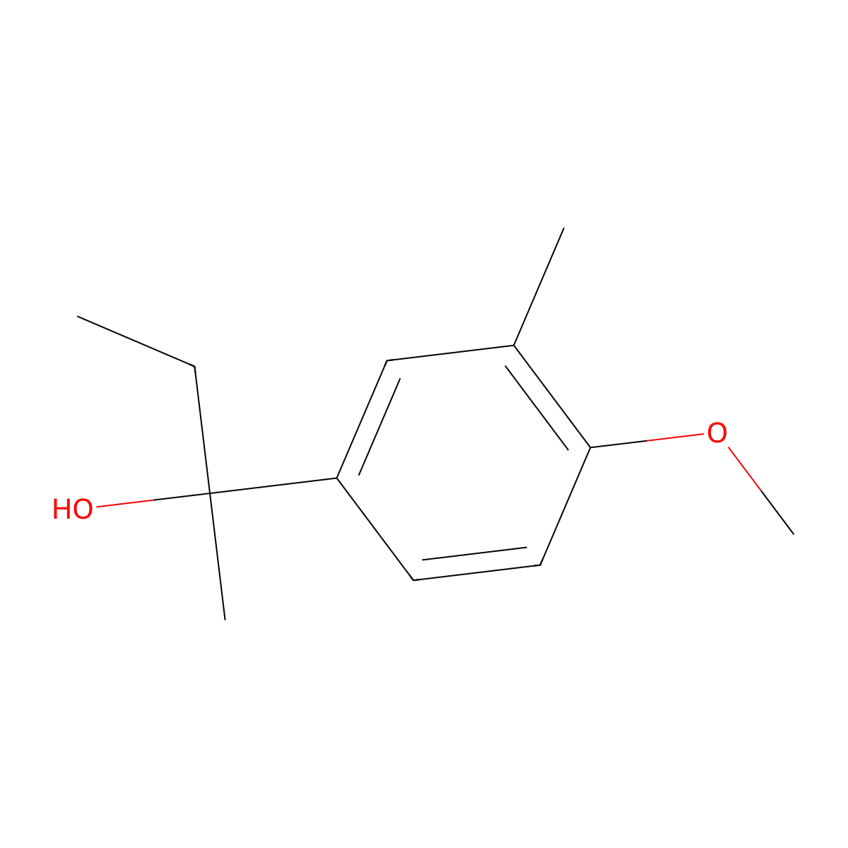 2-(4-Methoxy-3-methylphenyl)butan-2-ol molecular structure, CAS 1379337-63-9