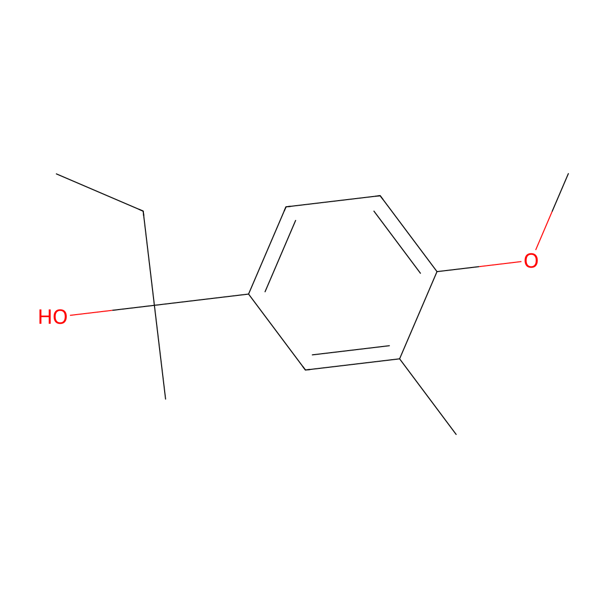 2-(4-Methoxy-3-methylphenyl)butan-2-ol molecular structure, CAS 1379337-63-9