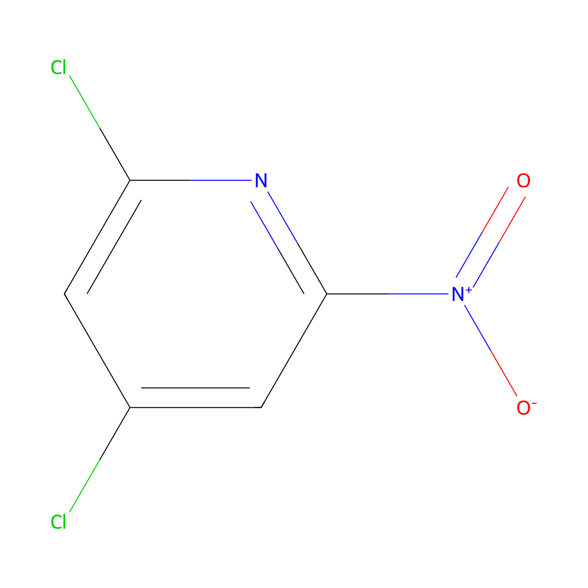 2,4-Dichloro-6-nitropyridine molecular structure, CAS 1379337-73-1