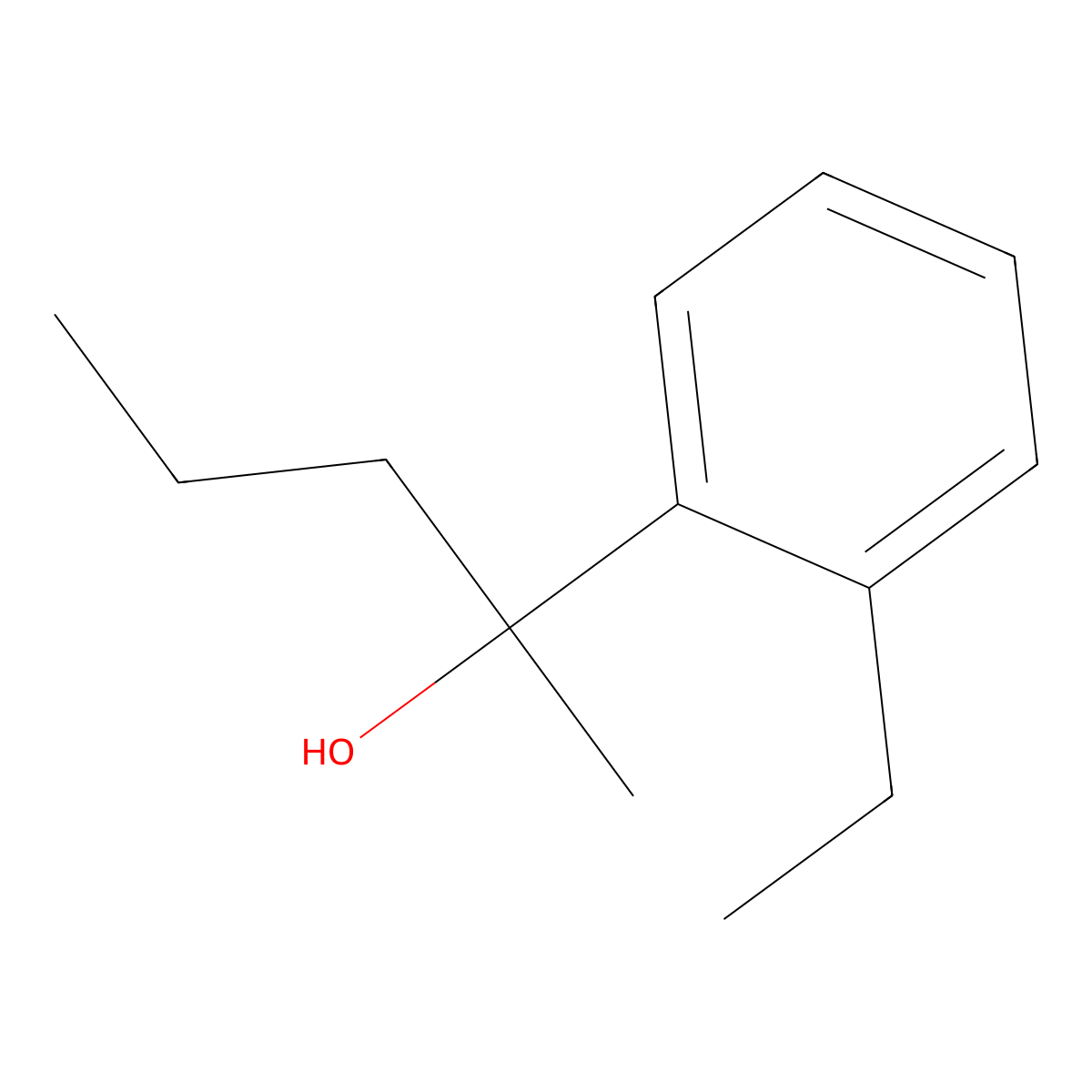 2-(2-Ethylphenyl)-2-pentanol molecular structure, CAS 1379337-77-5