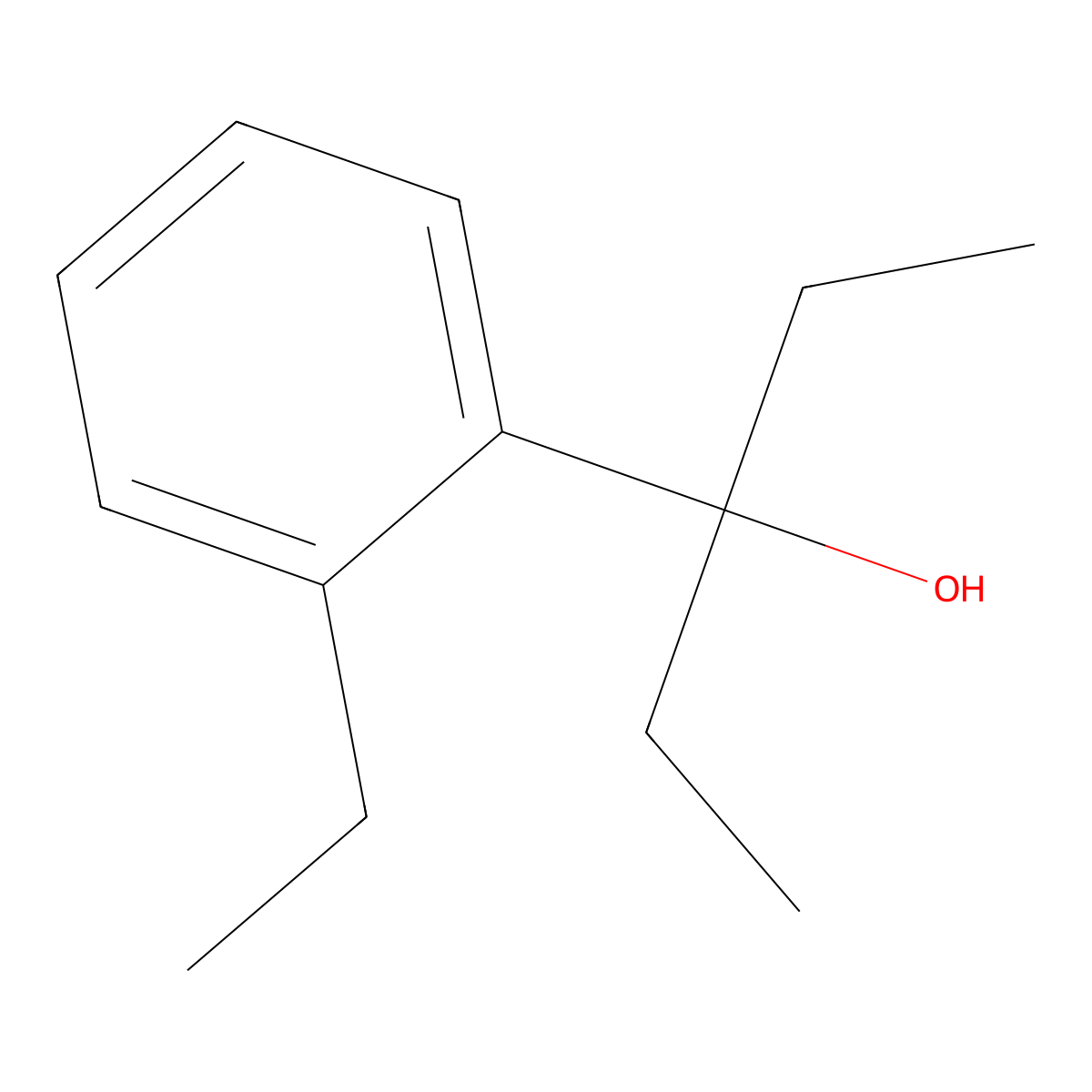3-(2-Ethylphenyl)-3-pentanol molecular structure, CAS 1379337-82-2